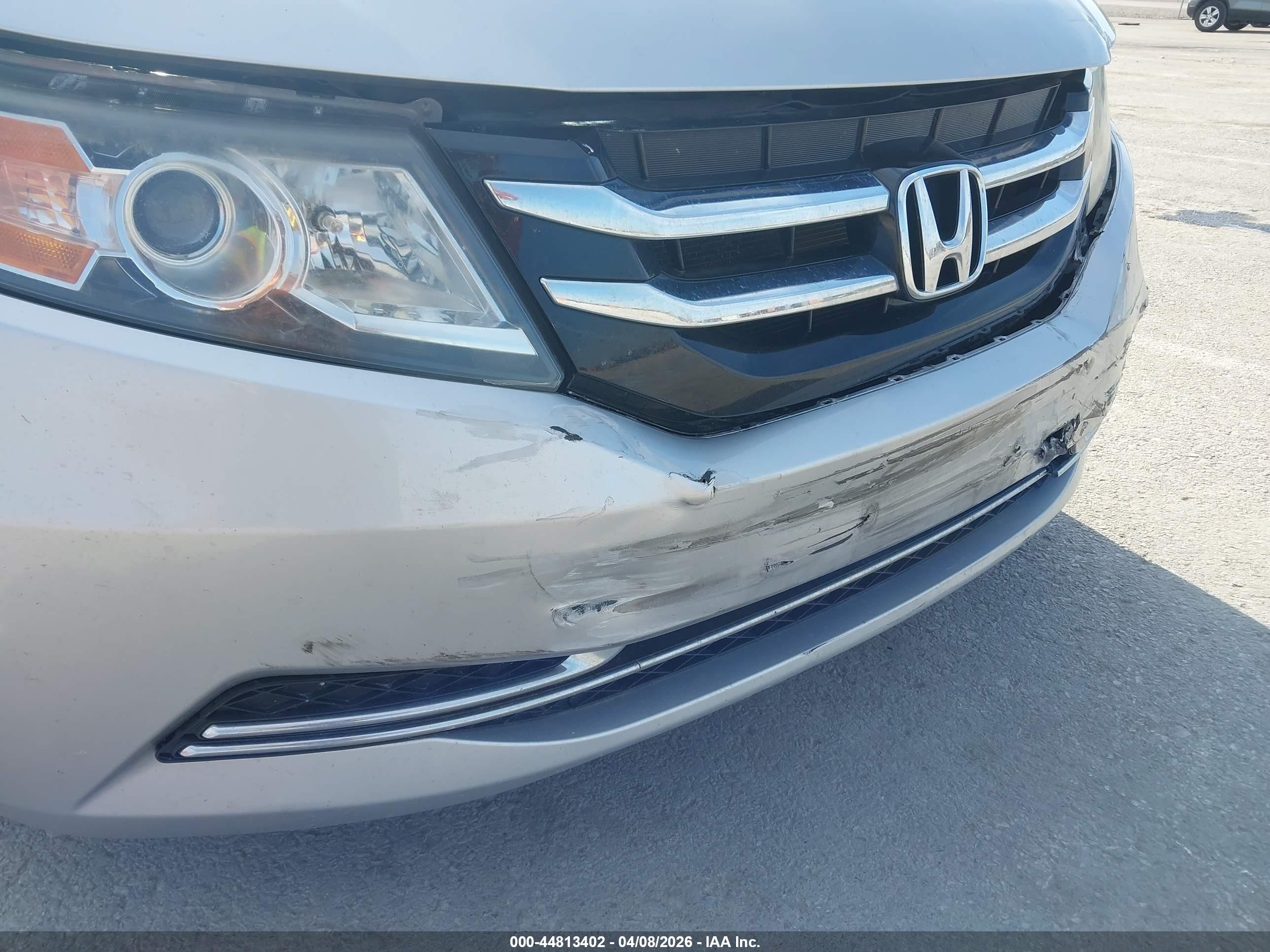 2015 Honda Odyssey Ex-l Silver vin: 5FNRL5H62FB055340