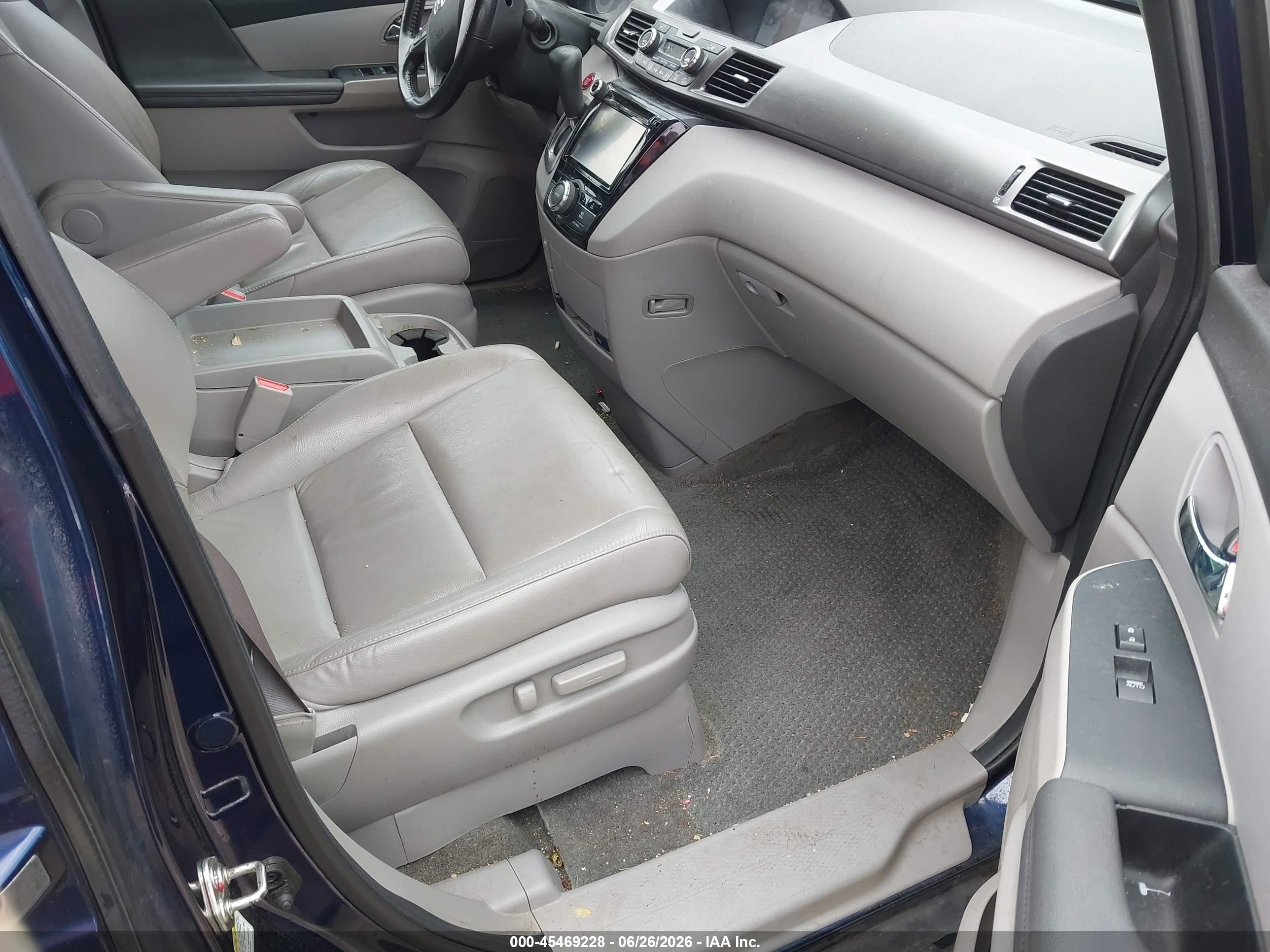 2015 Honda Odyssey Ex-l Синий vin: 5FNRL5H62FB059176