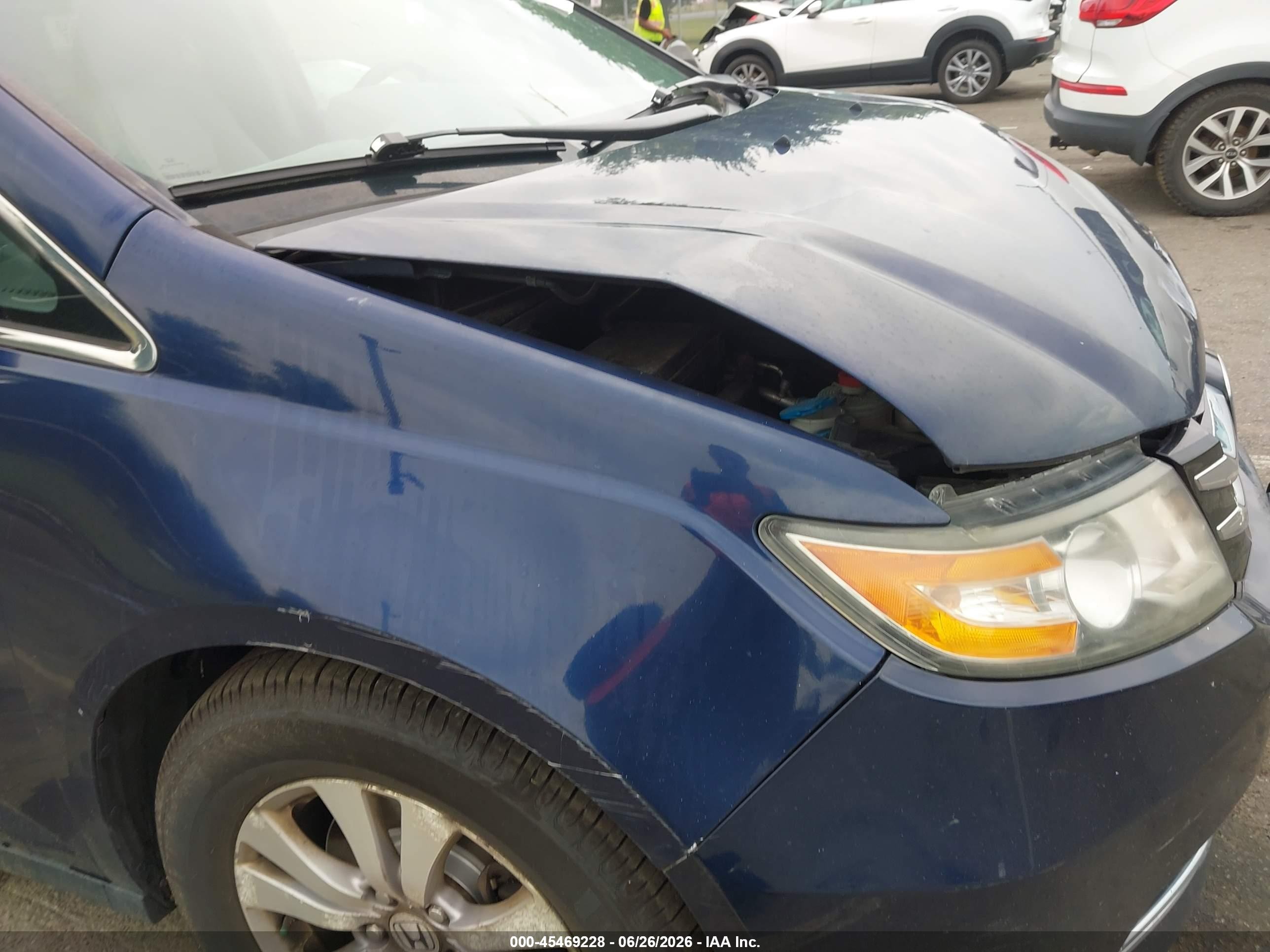 2015 Honda Odyssey Ex-l Синий vin: 5FNRL5H62FB059176