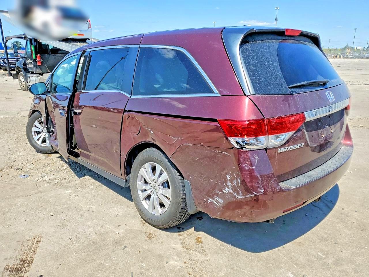 2015 Honda Odyssey Exl Бордовый vin: 5FNRL5H62FB060778