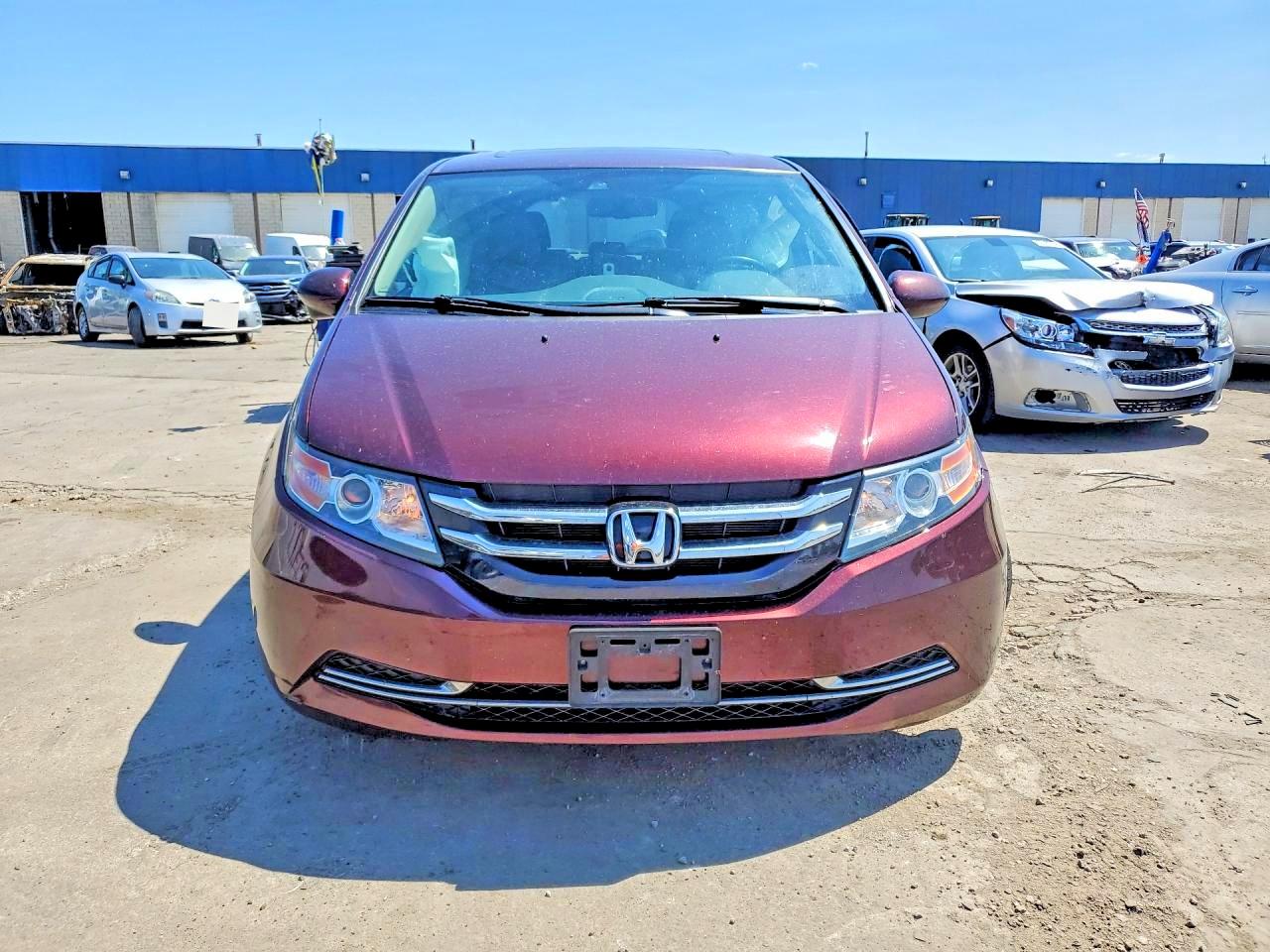 2015 Honda Odyssey Exl Бордовый vin: 5FNRL5H62FB060778