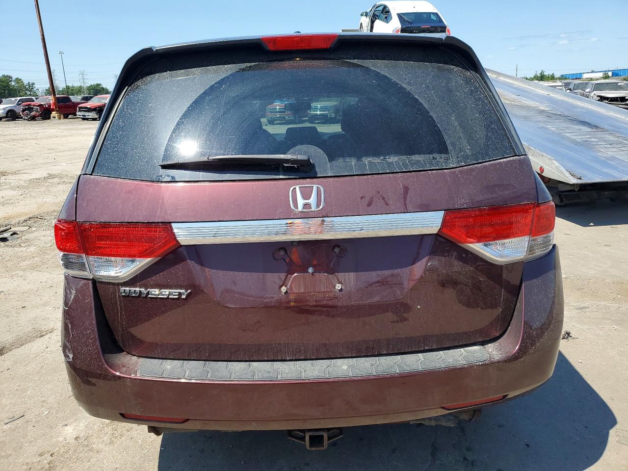 2015 Honda Odyssey Exl Бордовый vin: 5FNRL5H62FB060778