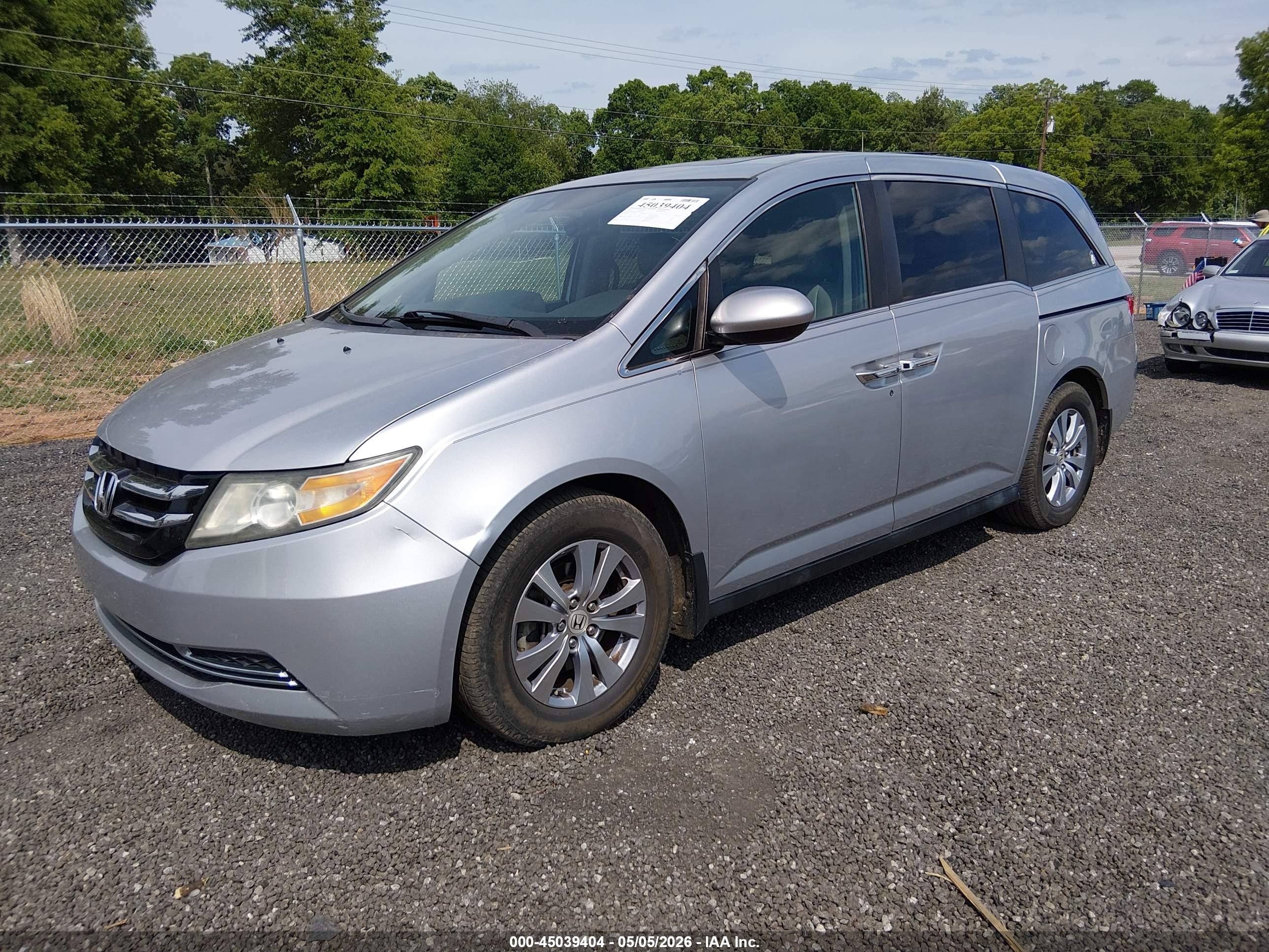 2015 Honda Odyssey Ex-l Silver vin: 5FNRL5H62FB079573