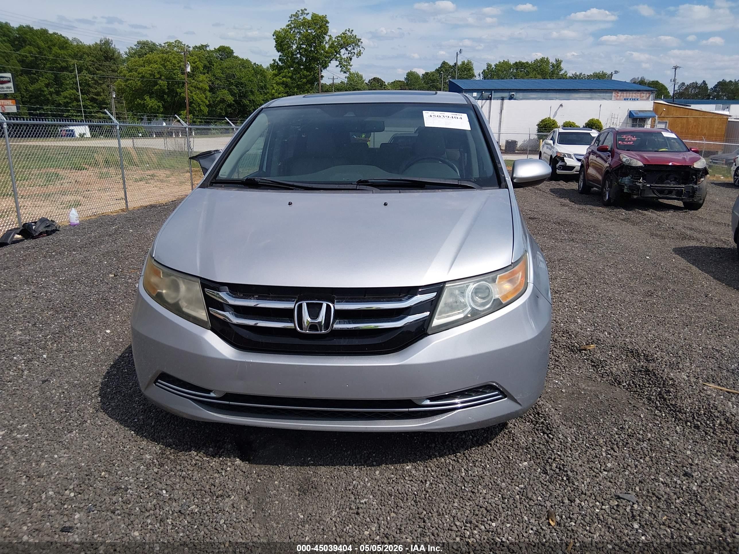 2015 Honda Odyssey Ex-l Silver vin: 5FNRL5H62FB079573