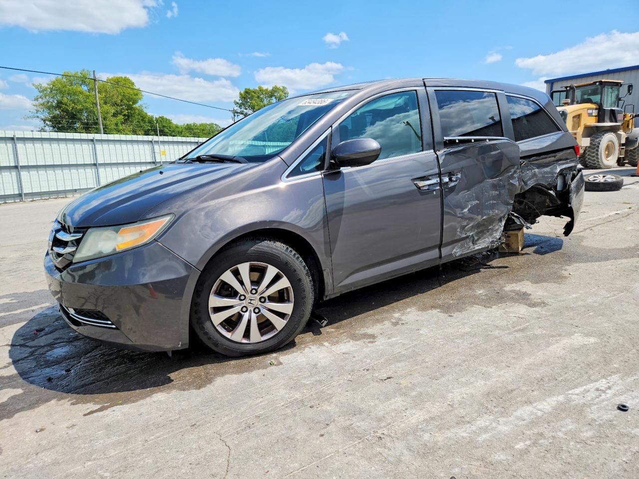 2015 Honda Odyssey Exl Gray vin: 5FNRL5H62FB081128