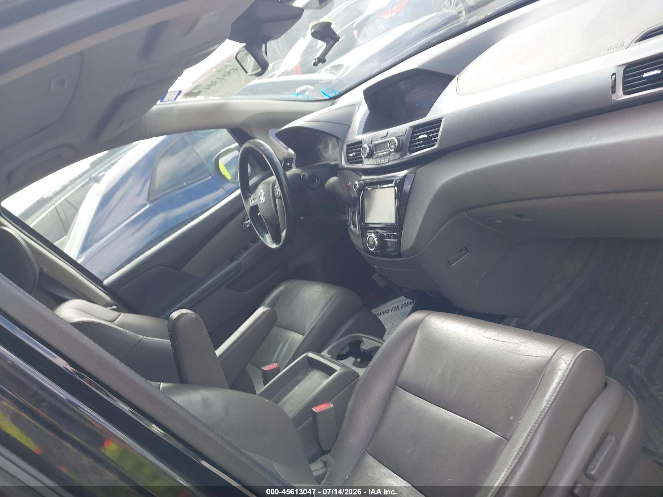 2015 Honda Odyssey Ex-l Black vin: 5FNRL5H62FB085986