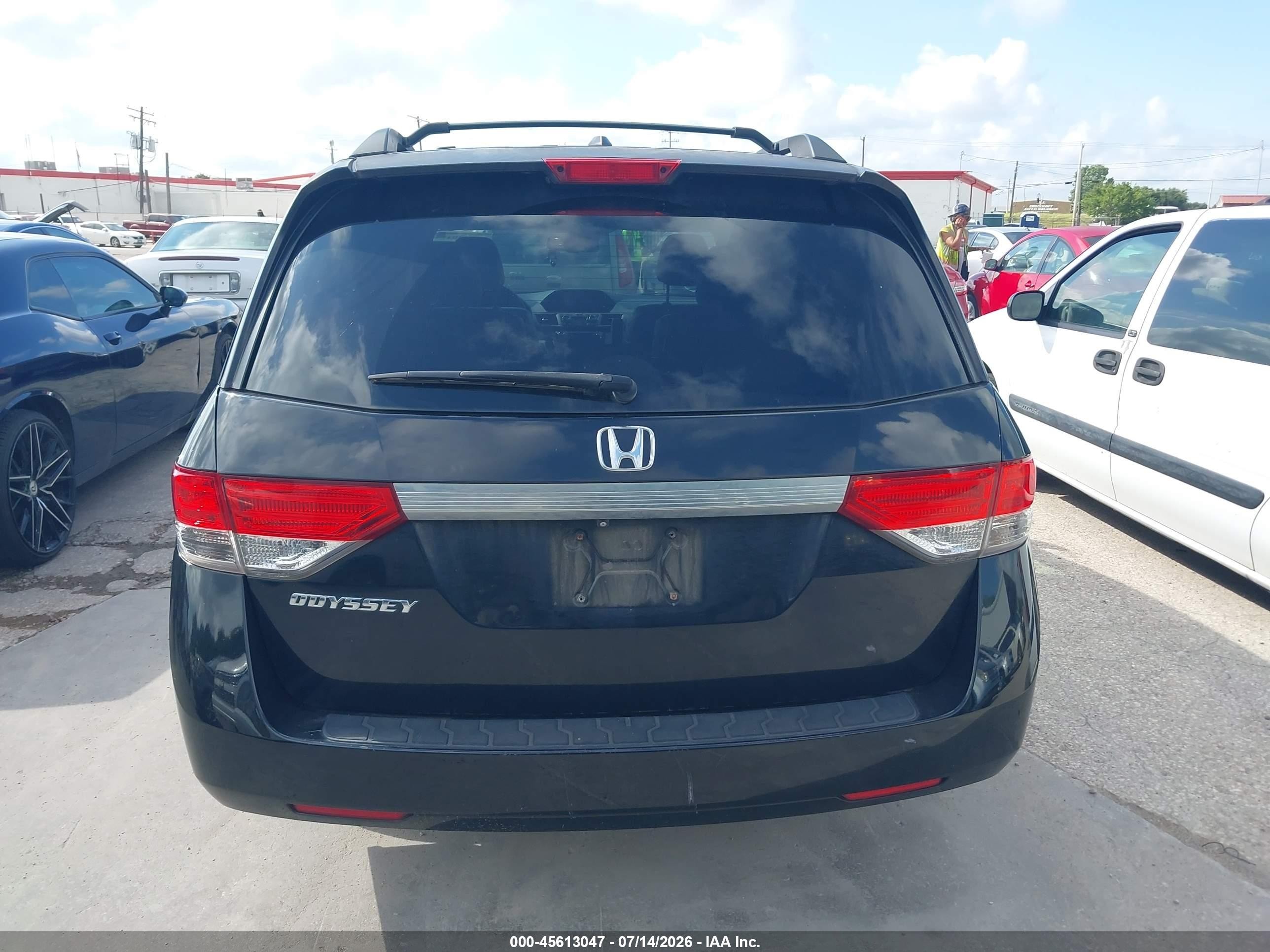 2015 Honda Odyssey Ex-l Black vin: 5FNRL5H62FB085986