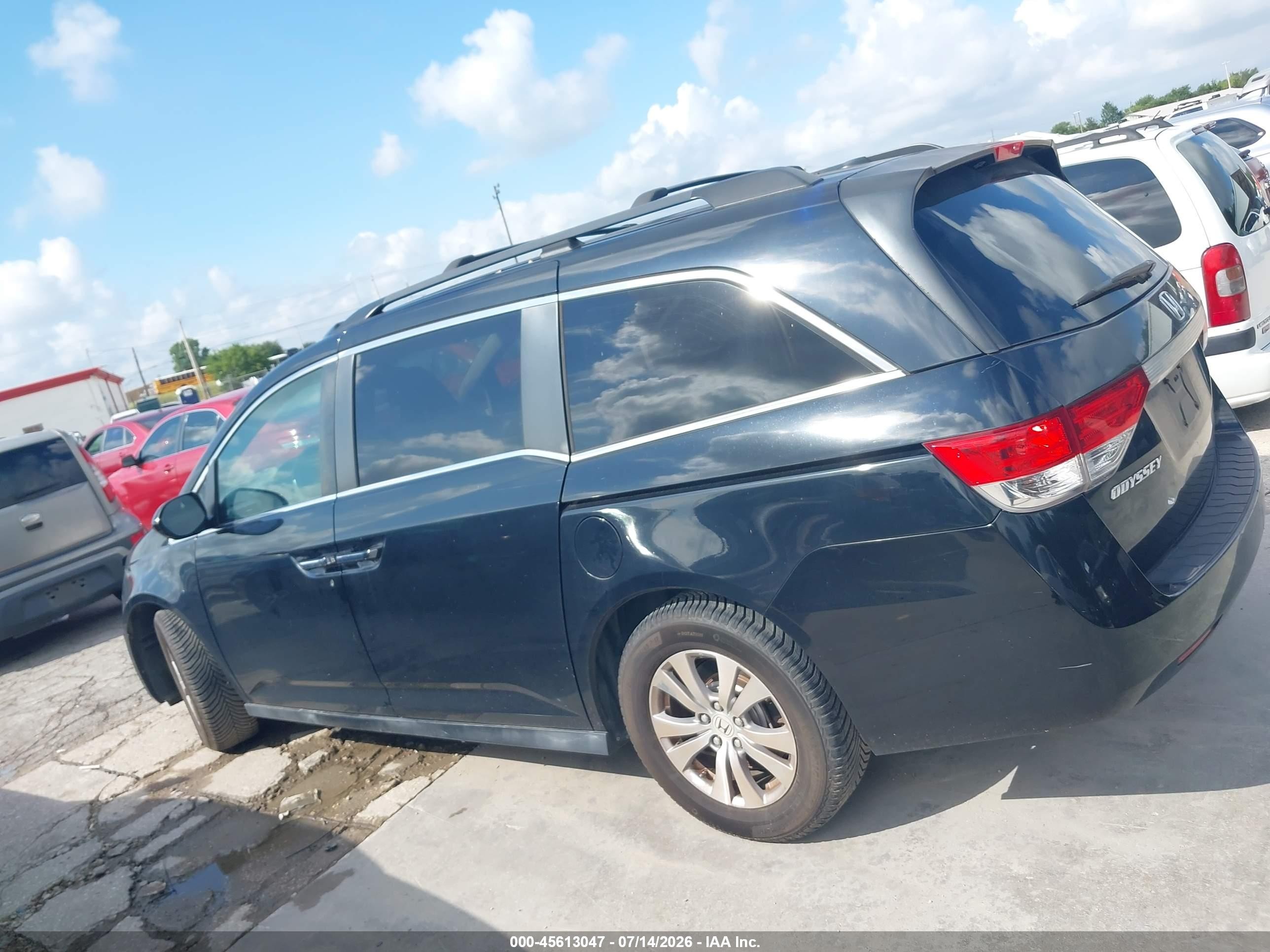 2015 Honda Odyssey Ex-l Black vin: 5FNRL5H62FB085986