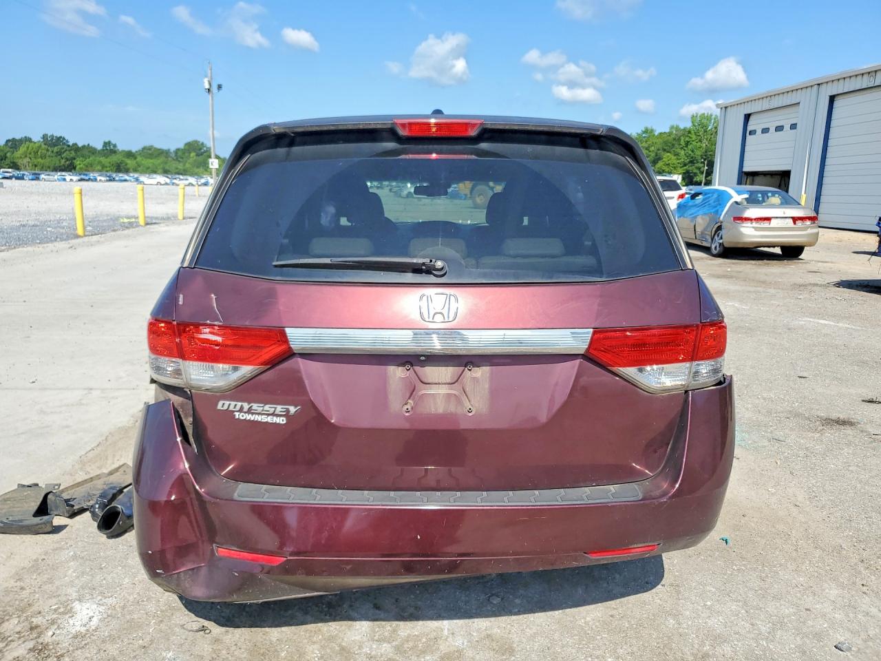 2015 Honda Odyssey Exl Burgundy vin: 5FNRL5H62FB101880