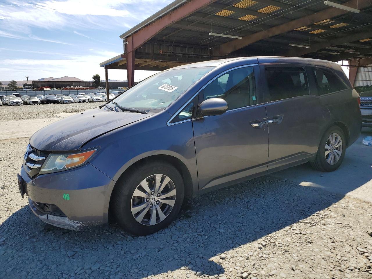 2015 Honda Odyssey Exl Gray vin: 5FNRL5H62FB103984