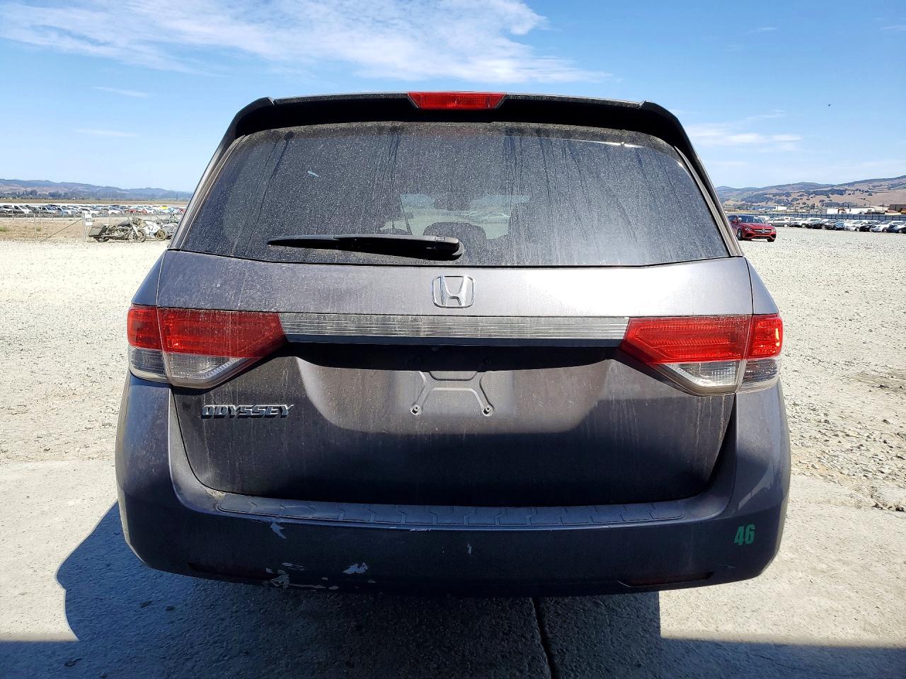 2015 Honda Odyssey Exl Gray vin: 5FNRL5H62FB103984