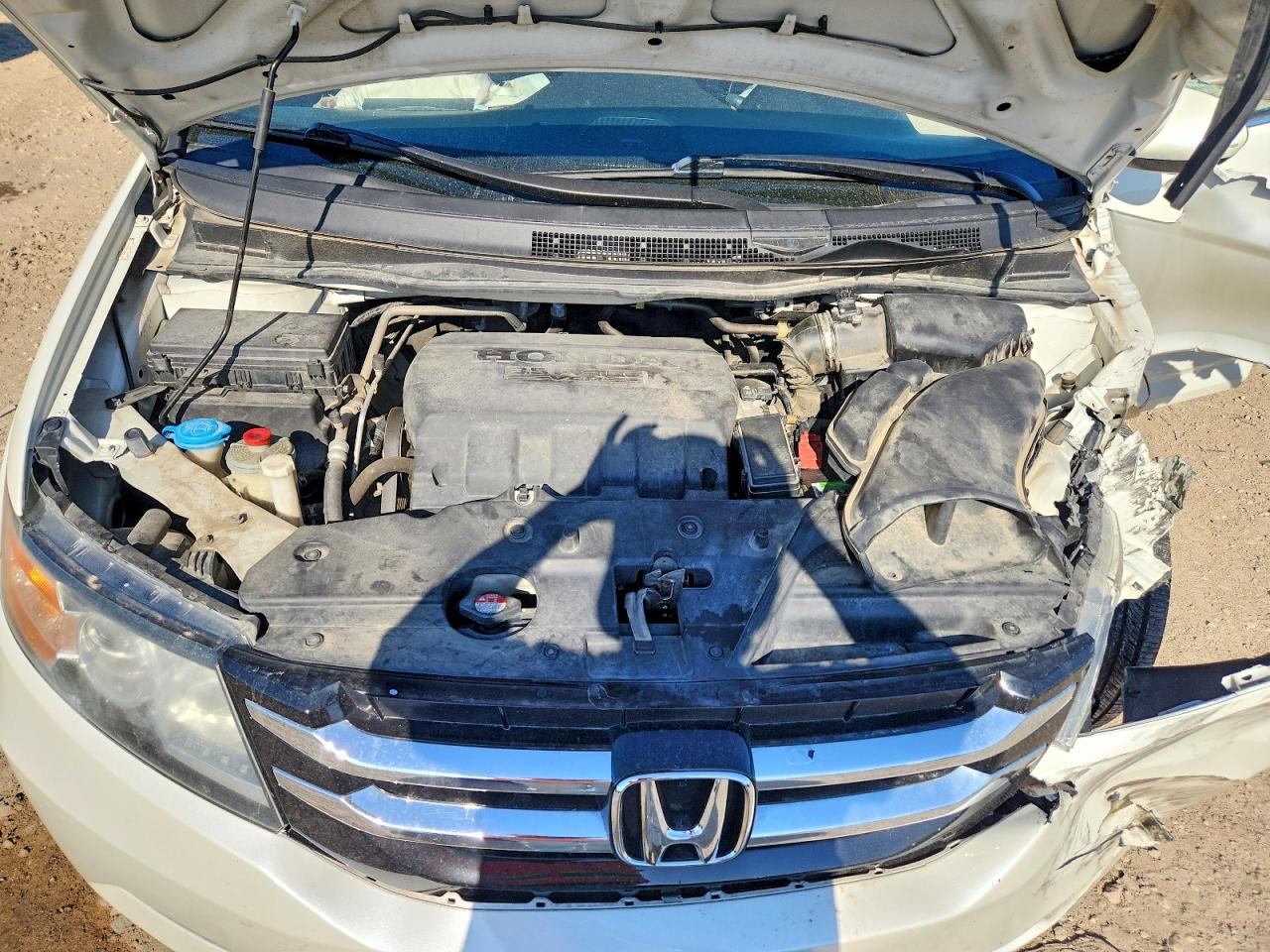 2015 Honda Odyssey Exl White vin: 5FNRL5H62FB104813