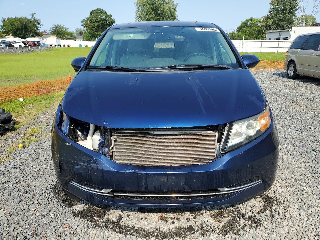 2015 Honda Odyssey Exl Blue vin: 5FNRL5H62FB110286