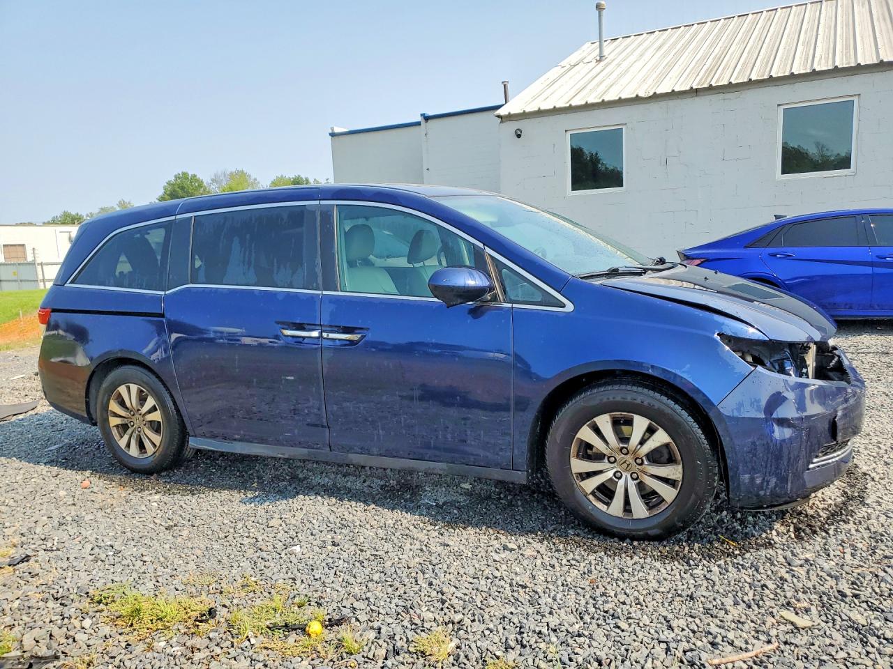2015 Honda Odyssey Exl Blue vin: 5FNRL5H62FB110286