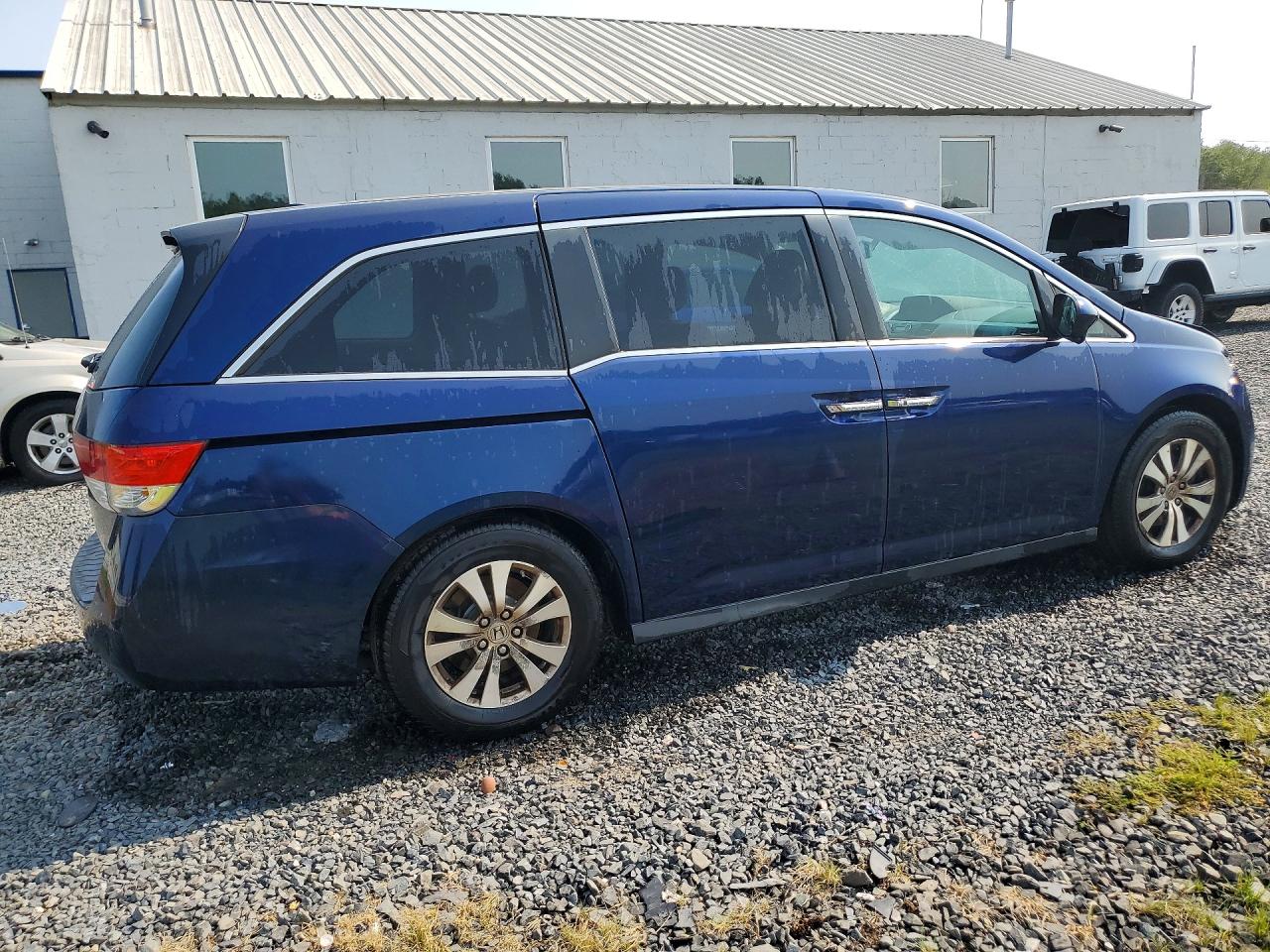 2015 Honda Odyssey Exl Blue vin: 5FNRL5H62FB110286