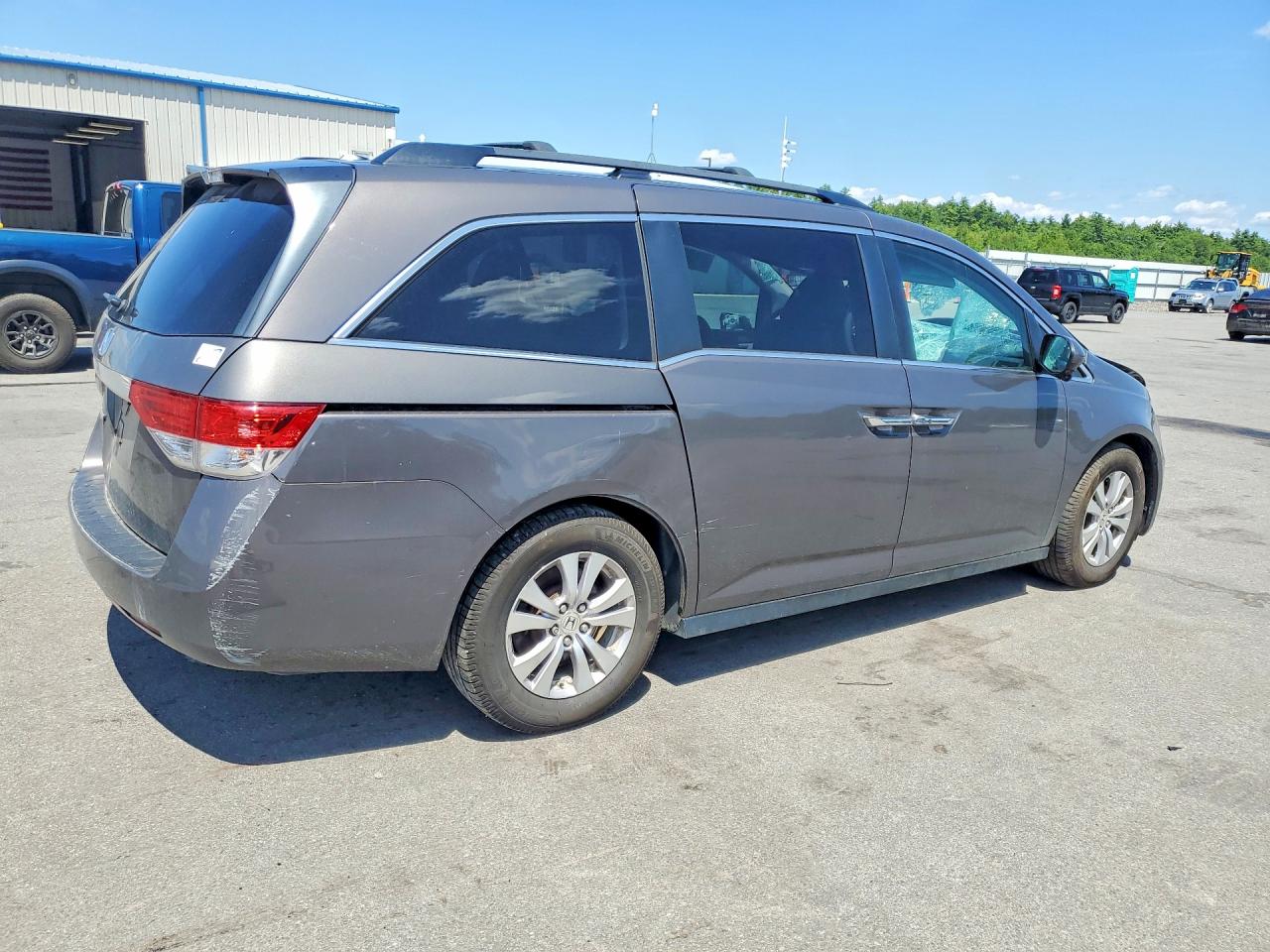 2015 Honda Odyssey Exl Gray vin: 5FNRL5H62FB114581