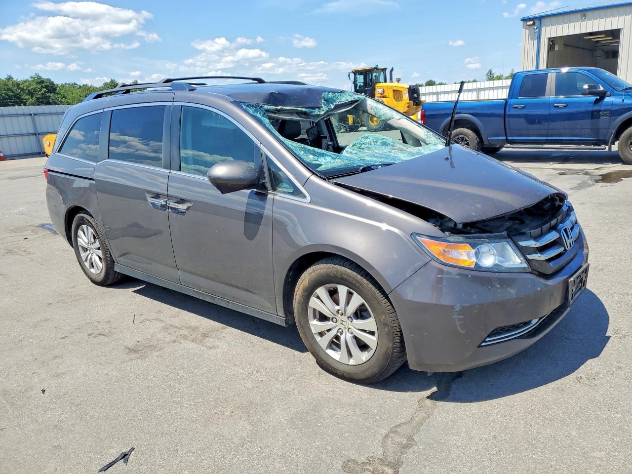 2015 Honda Odyssey Exl Gray vin: 5FNRL5H62FB114581
