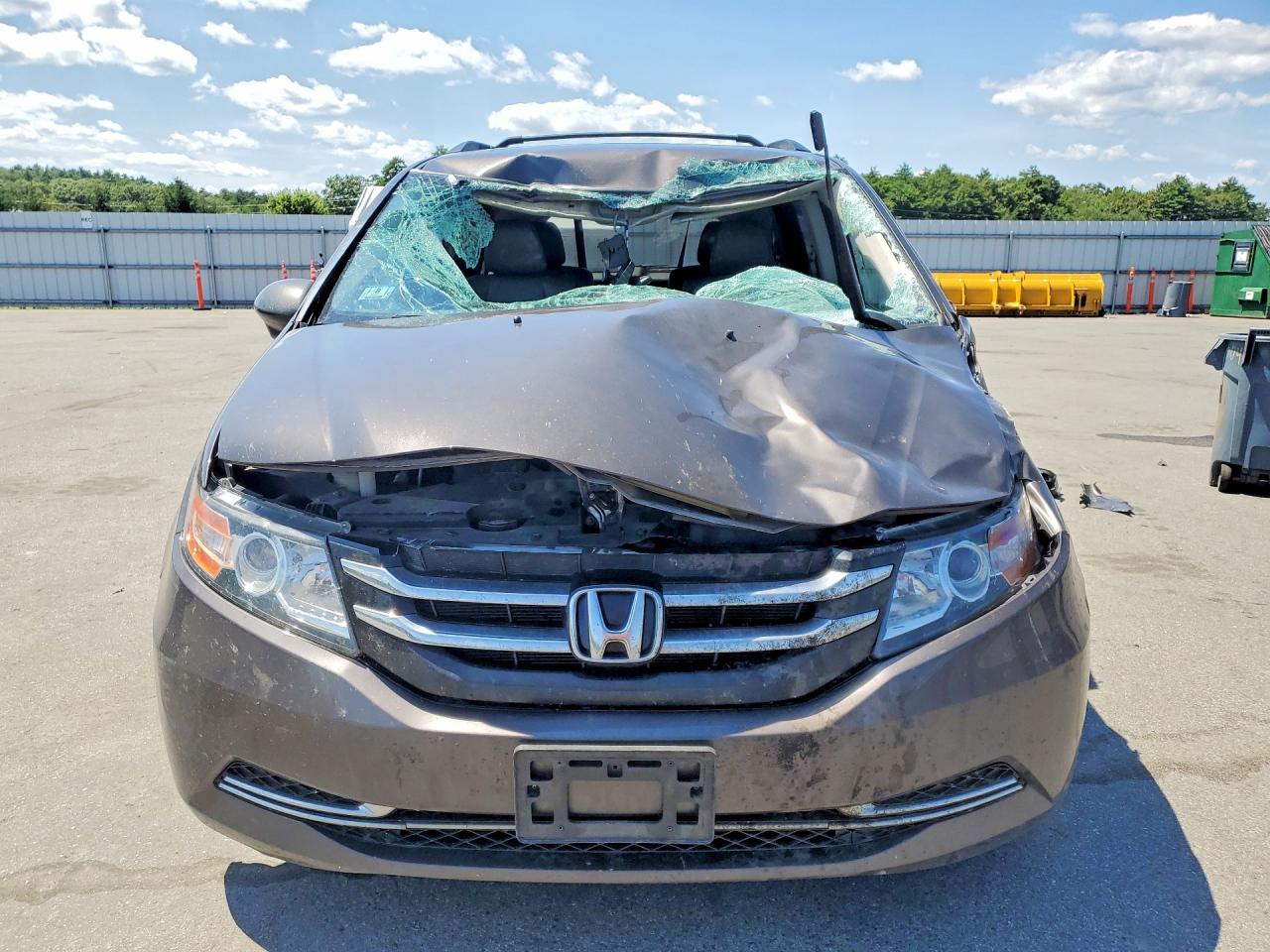 2015 Honda Odyssey Exl Gray vin: 5FNRL5H62FB114581
