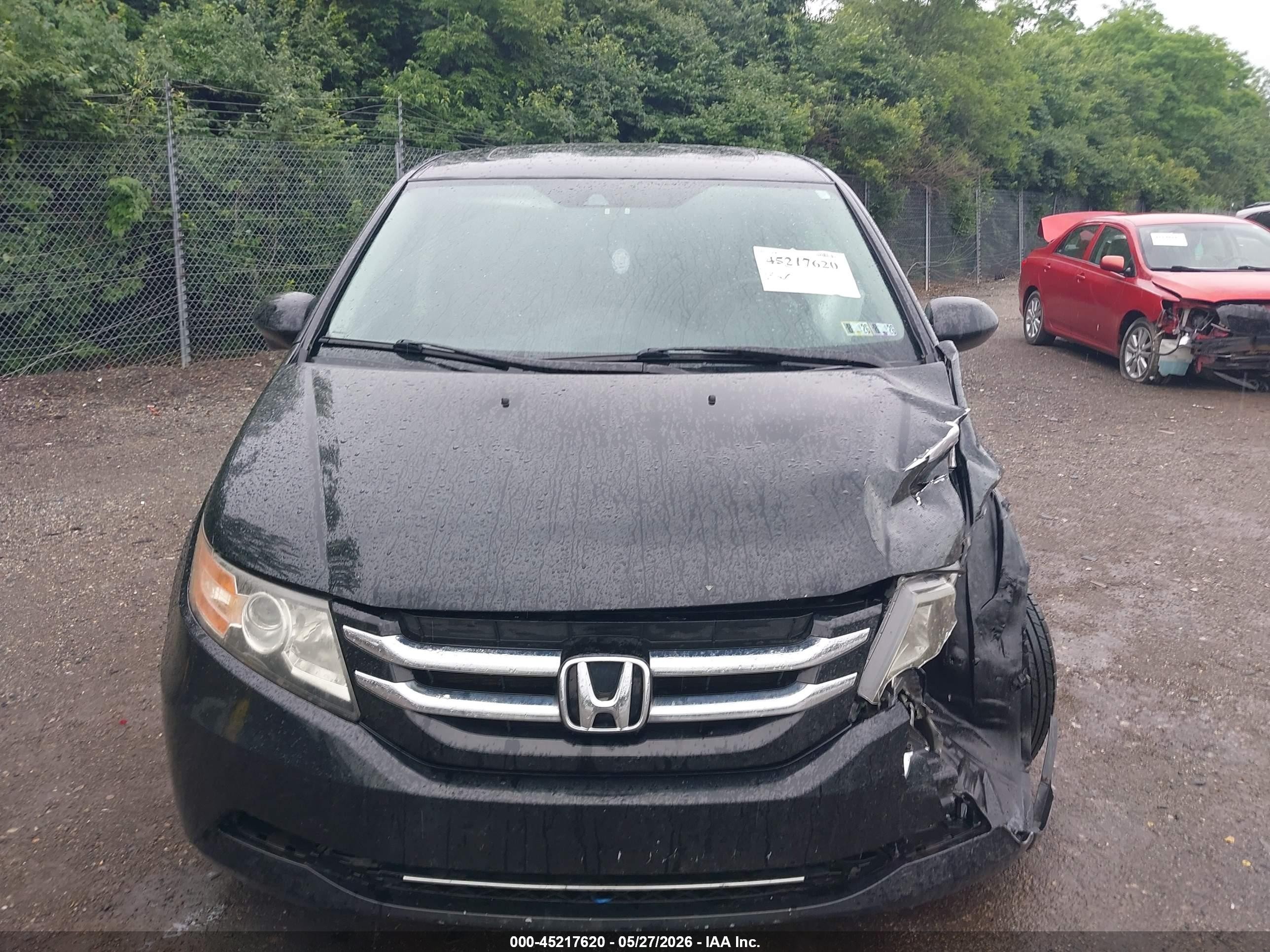 2015 Honda Odyssey Ex-l Black vin: 5FNRL5H62FB115634