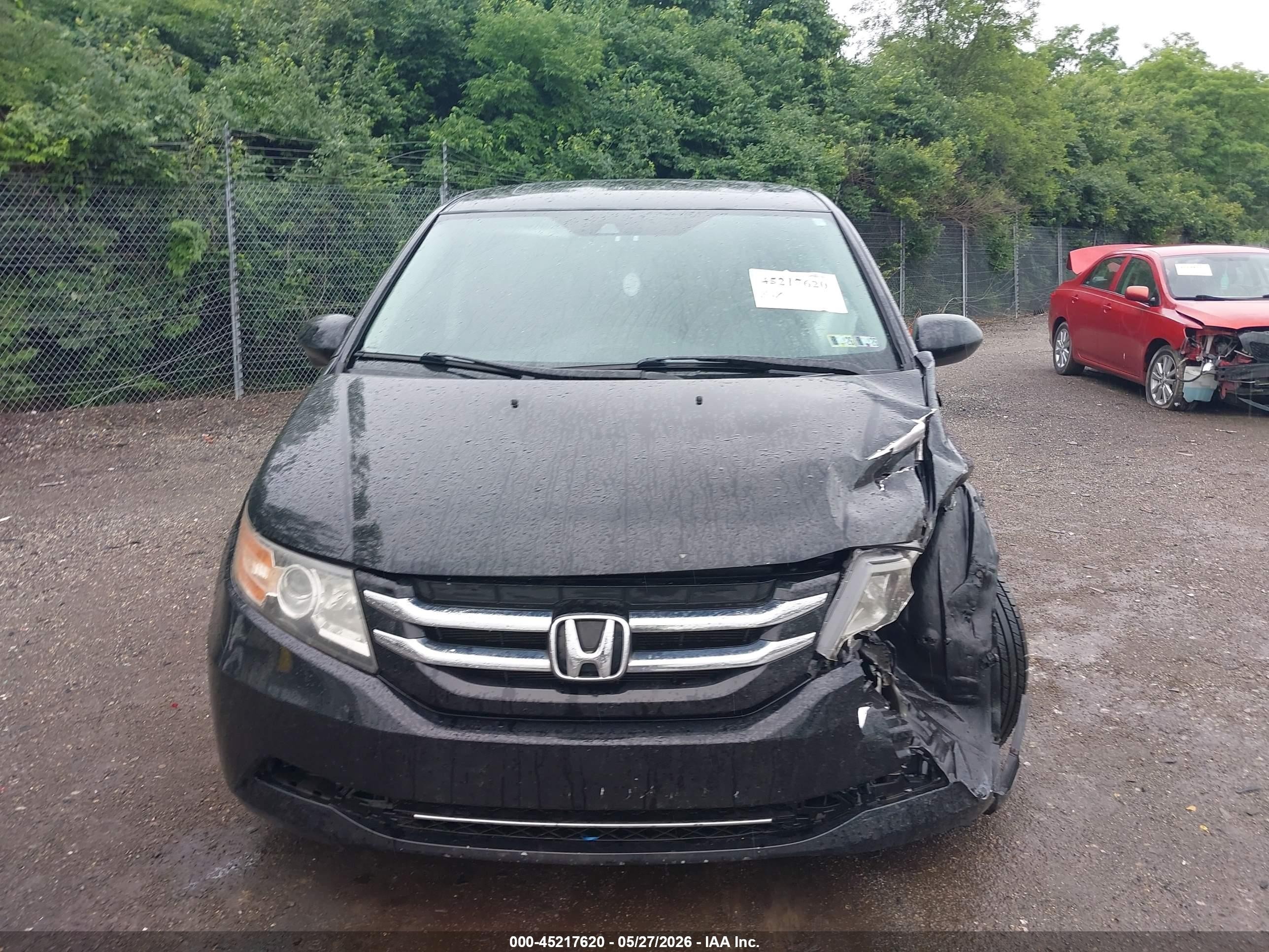 2015 Honda Odyssey Ex-l Black vin: 5FNRL5H62FB115634