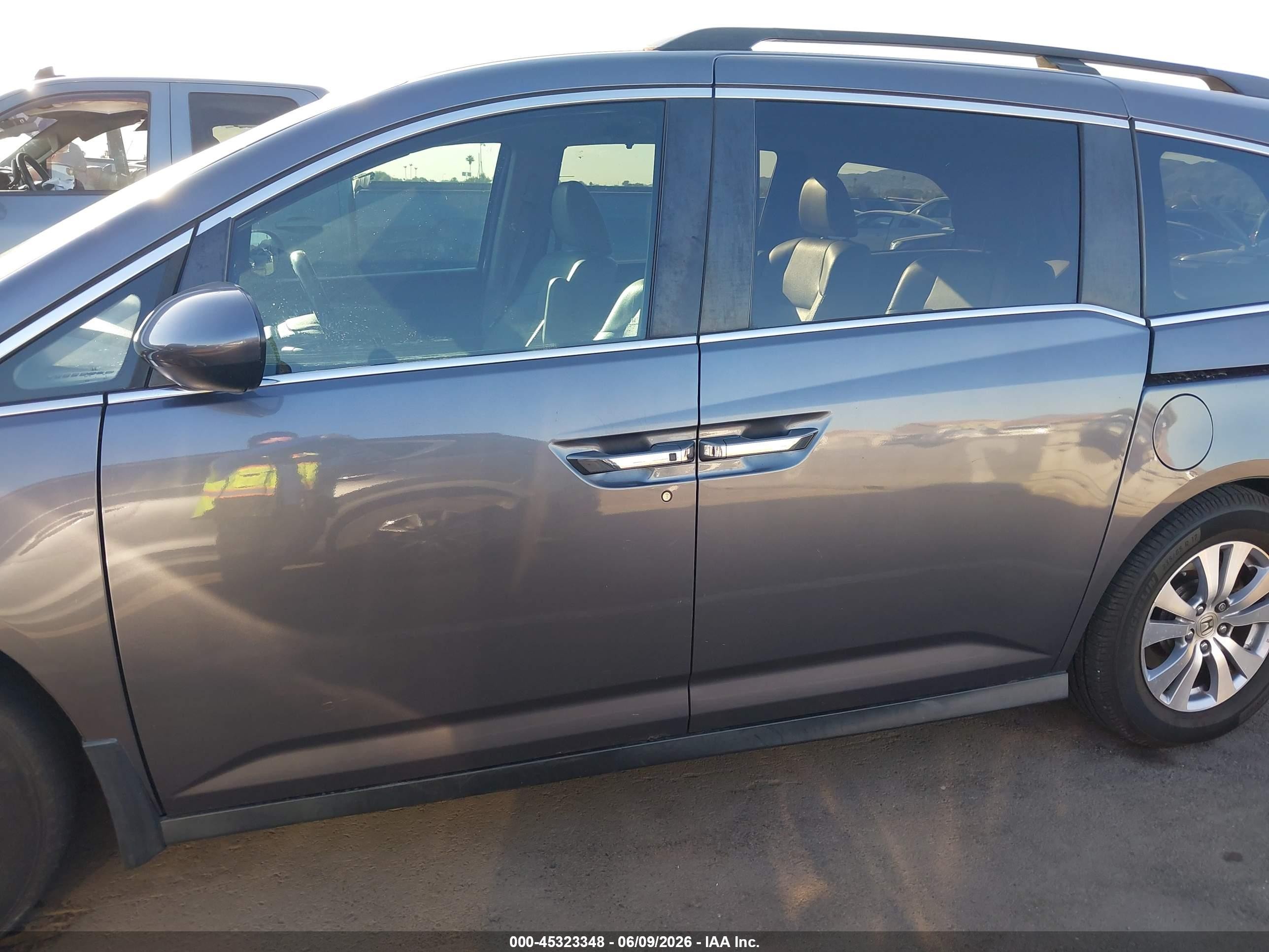 2016 Honda Odyssey Ex-l Серый vin: 5FNRL5H62GB007029