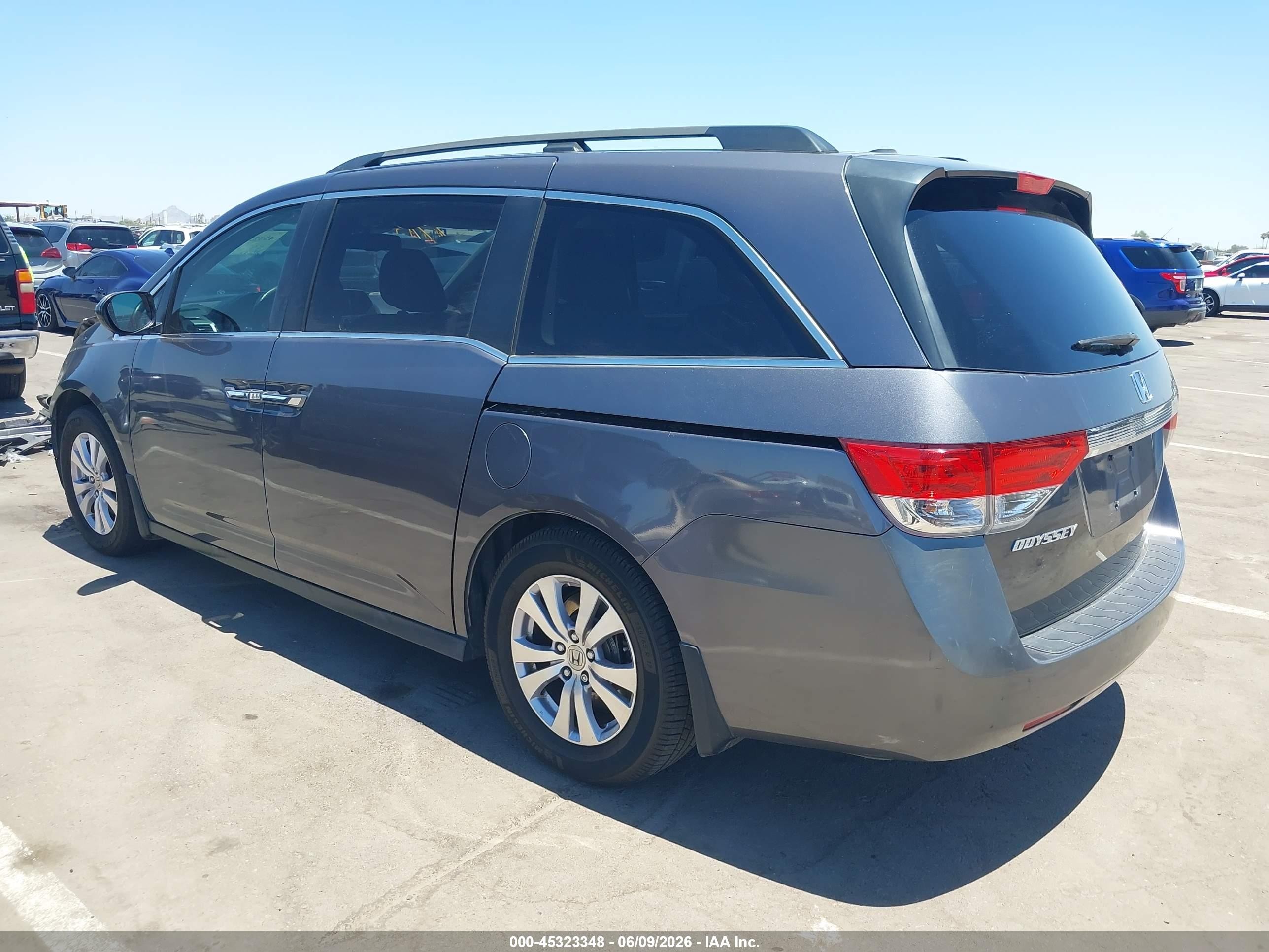 2016 Honda Odyssey Ex-l Серый vin: 5FNRL5H62GB007029