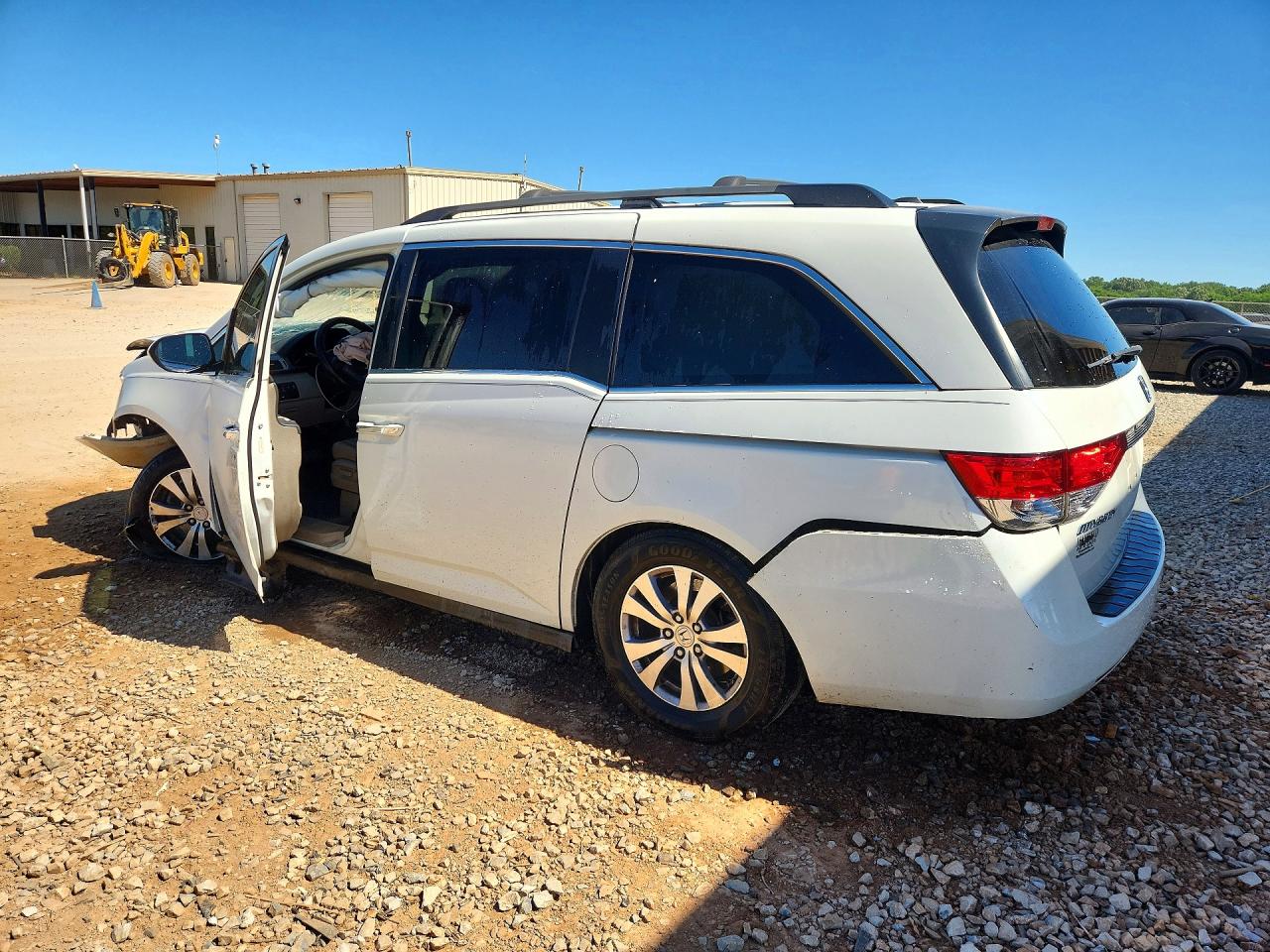 2016 Honda Odyssey Exl White vin: 5FNRL5H62GB093622