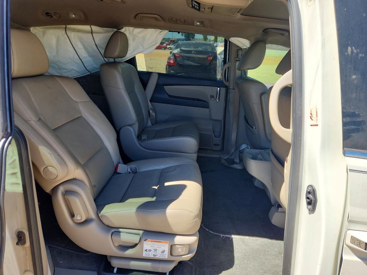 2016 Honda Odyssey Exl White vin: 5FNRL5H62GB093622