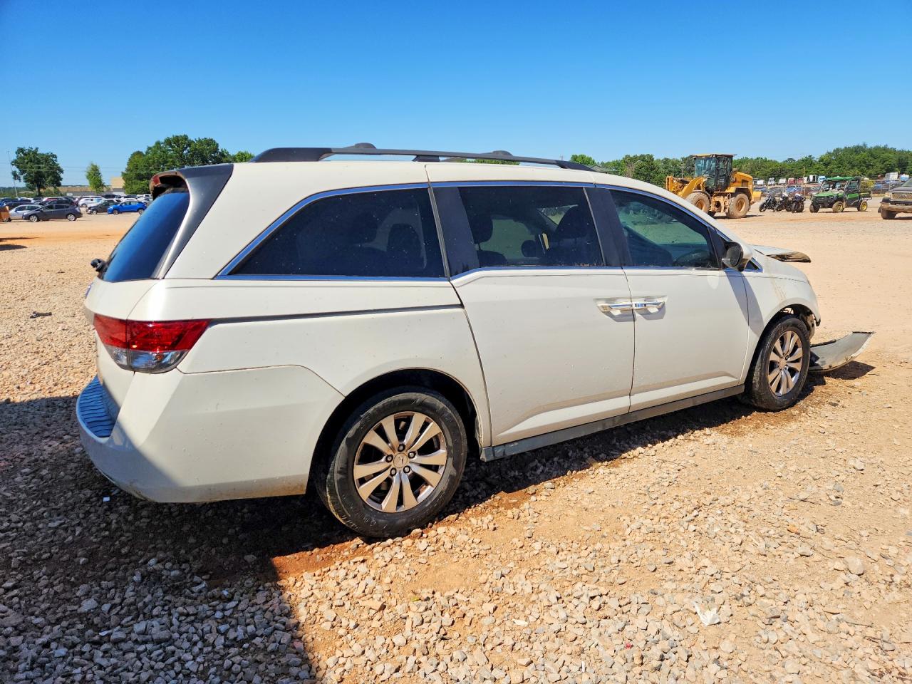 2016 Honda Odyssey Exl White vin: 5FNRL5H62GB093622