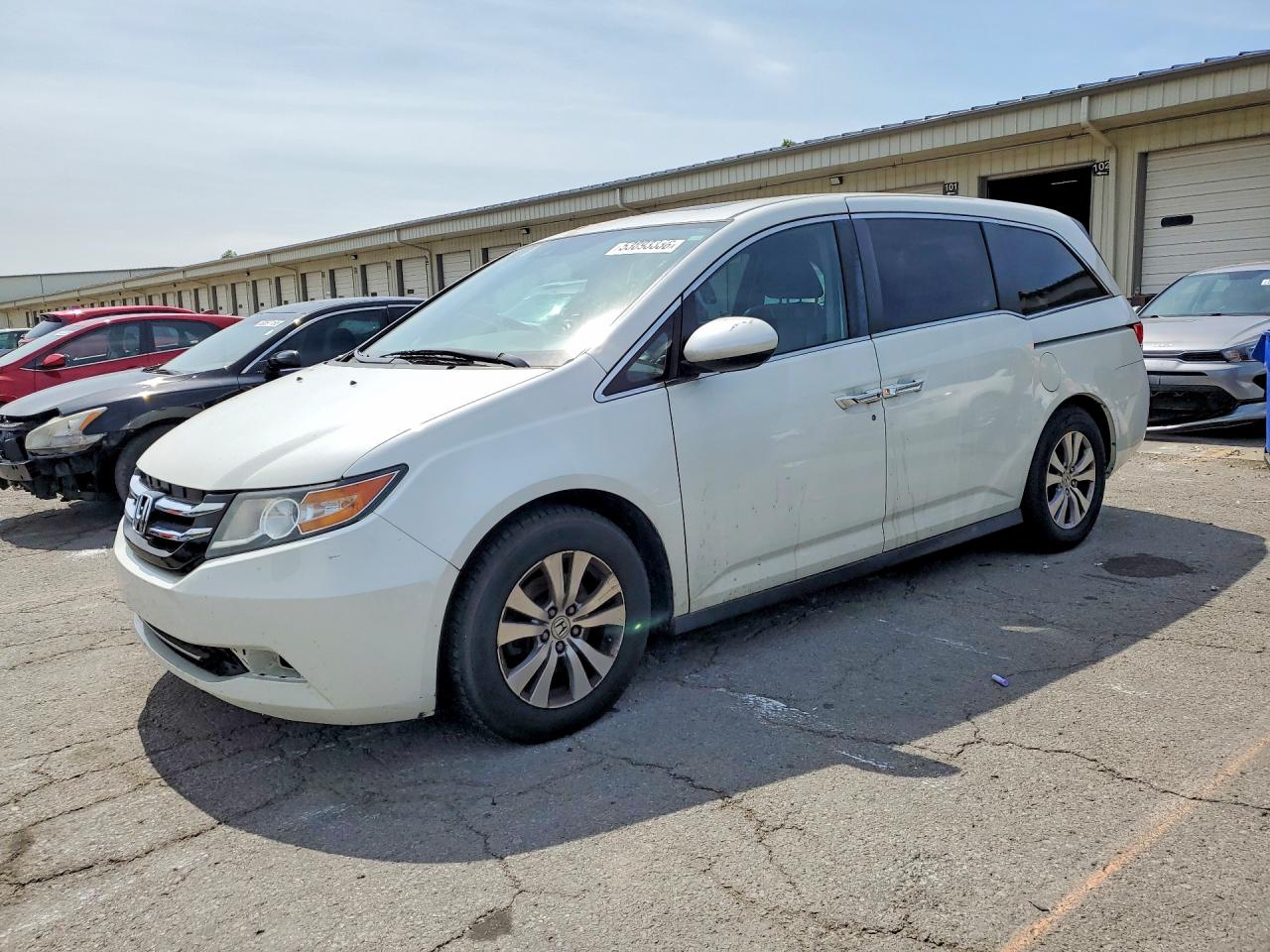 2017 Honda Odyssey Exl White vin: 5FNRL5H62HB010787