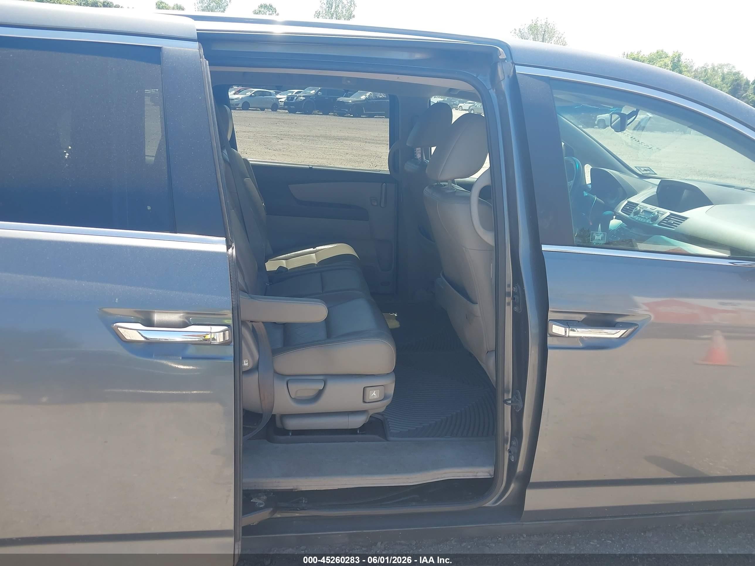 2011 Honda Odyssey Ex-l Gray vin: 5FNRL5H63BB001376