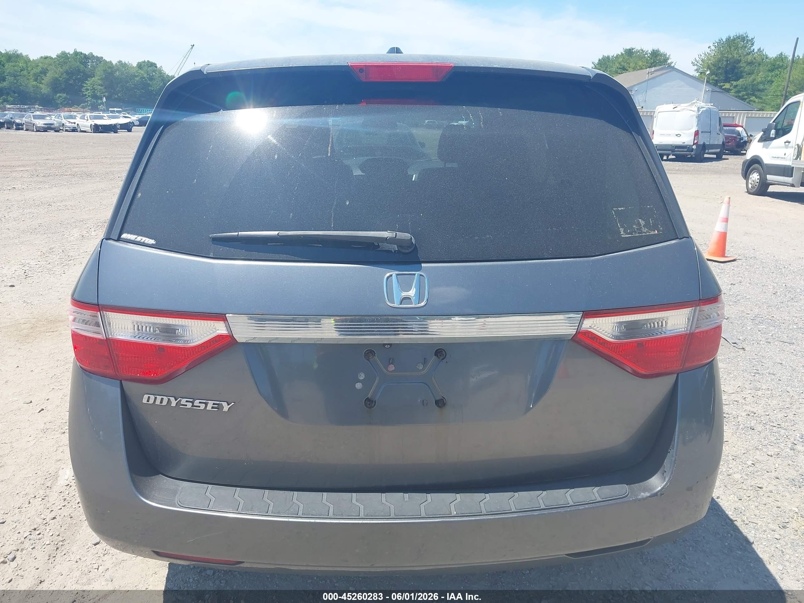 2011 Honda Odyssey Ex-l Gray vin: 5FNRL5H63BB001376