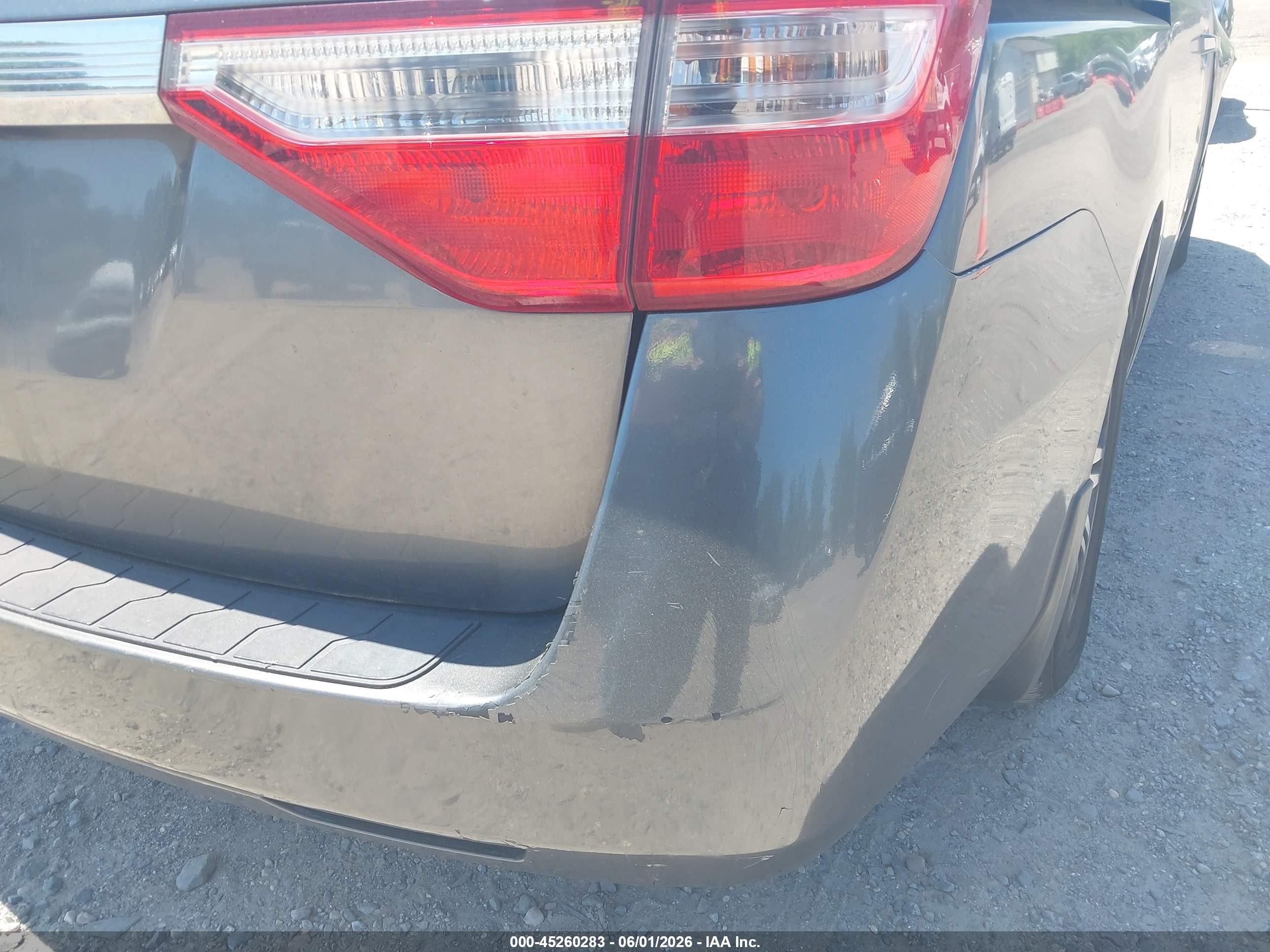 2011 Honda Odyssey Ex-l Gray vin: 5FNRL5H63BB001376