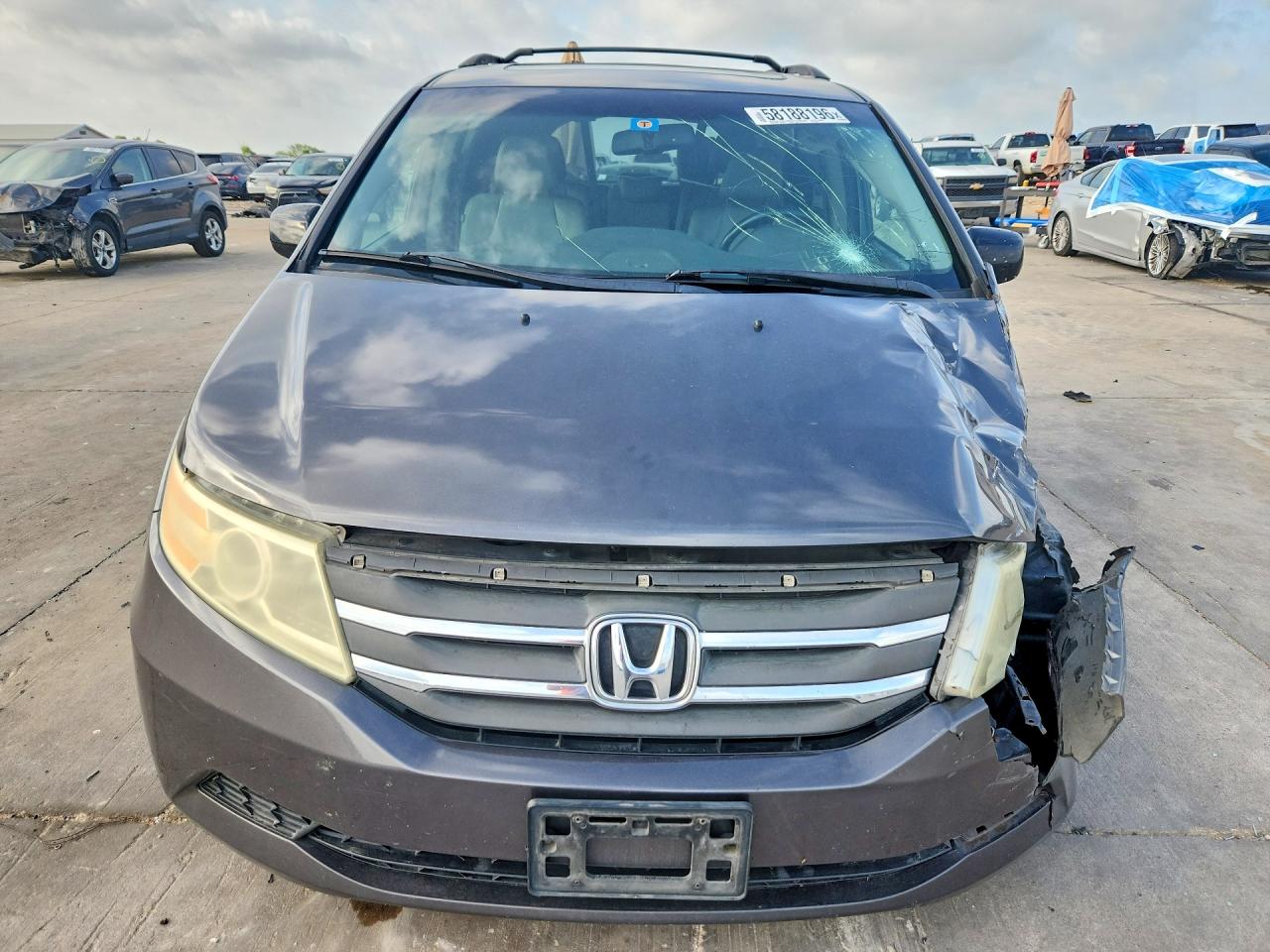2011 Honda Odyssey Exl Gray vin: 5FNRL5H63BB002981