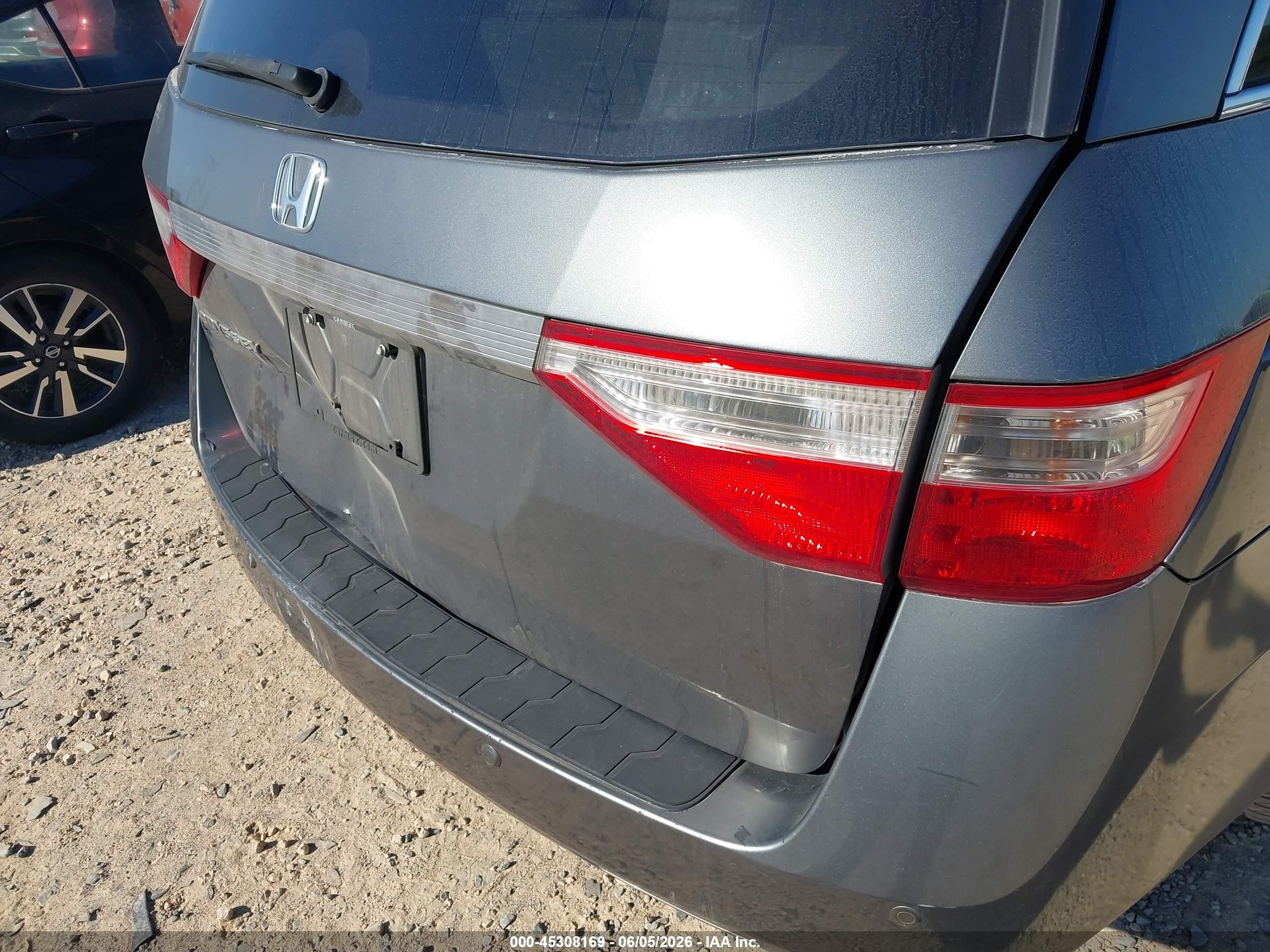 2011 Honda Odyssey Ex-l Gray vin: 5FNRL5H63BB009669