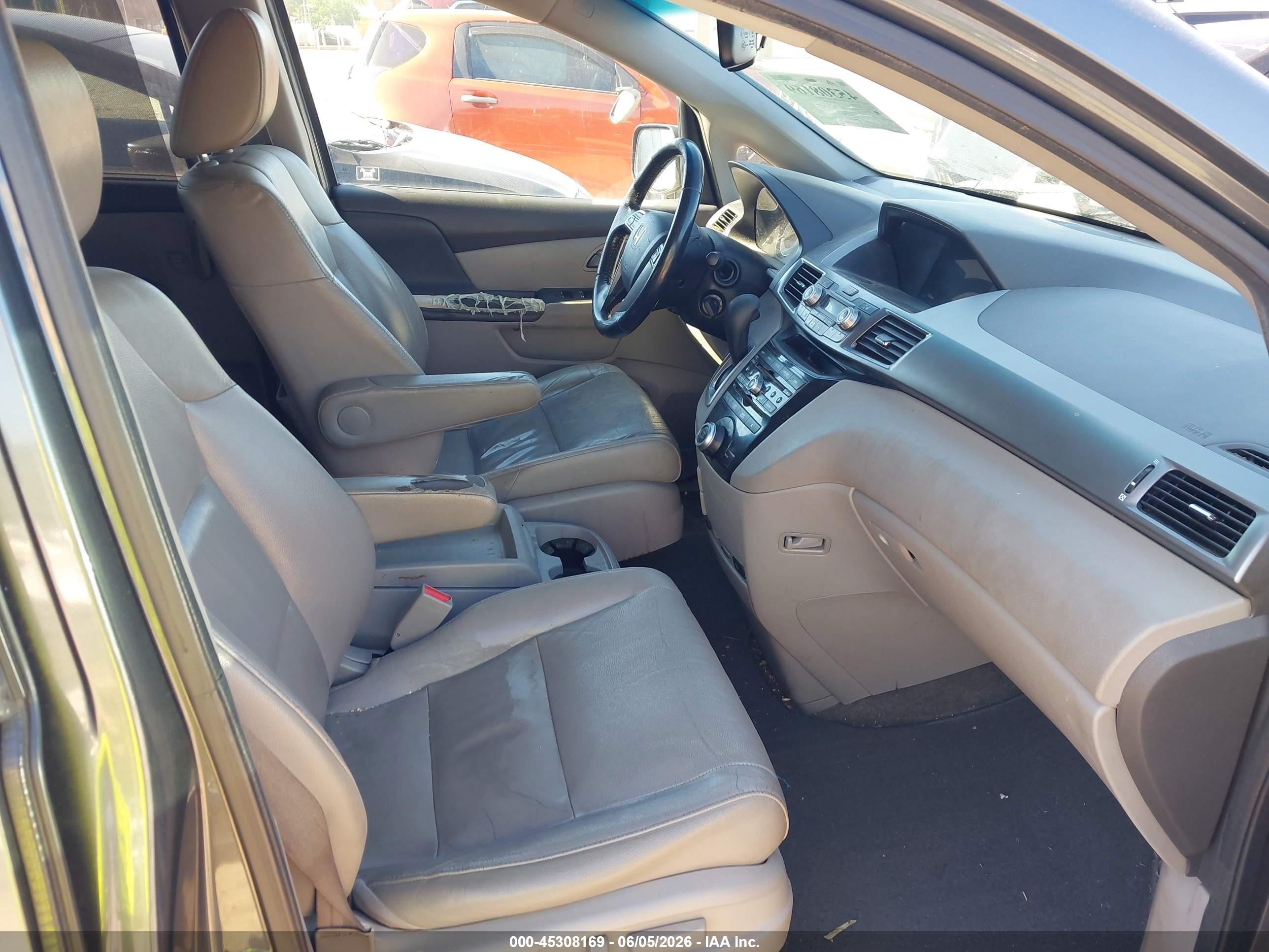 2011 Honda Odyssey Ex-l Gray vin: 5FNRL5H63BB009669