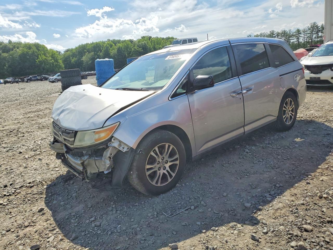 2011 Honda Odyssey Exl Silver vin: 5FNRL5H63BB016038