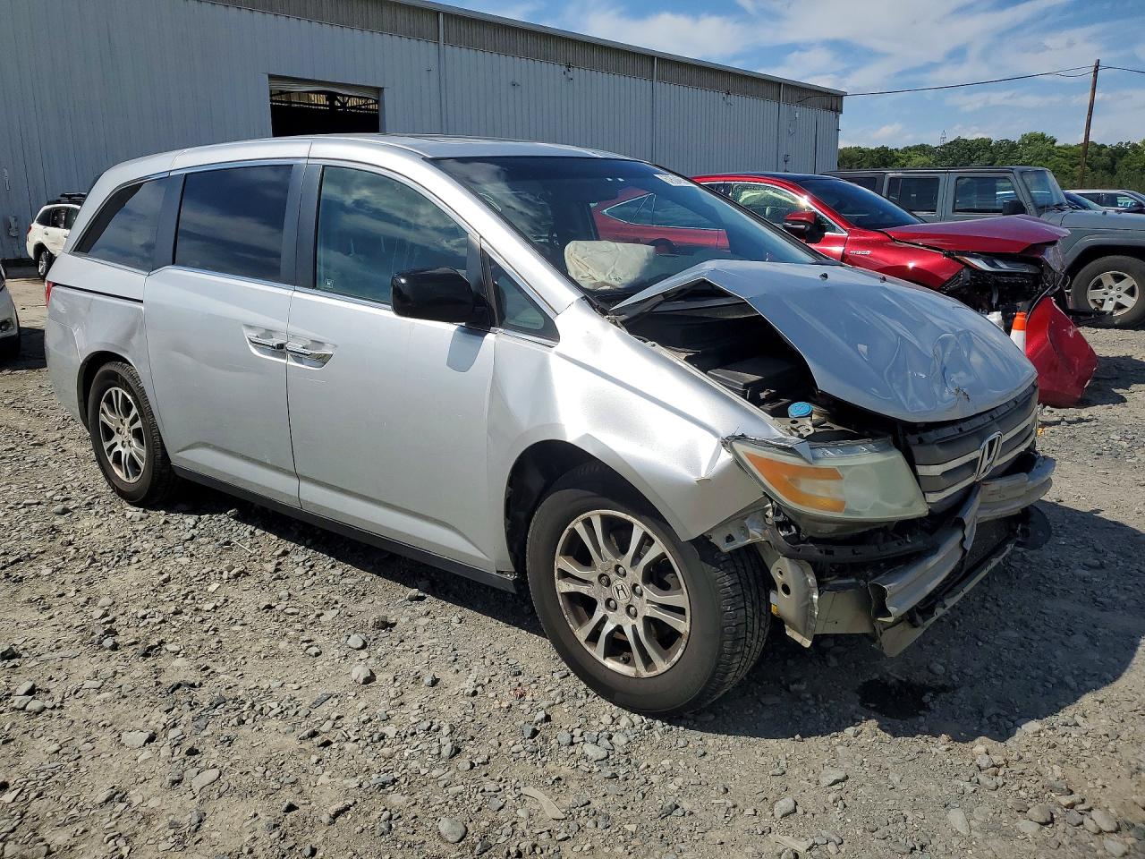 2011 Honda Odyssey Exl Silver vin: 5FNRL5H63BB016038