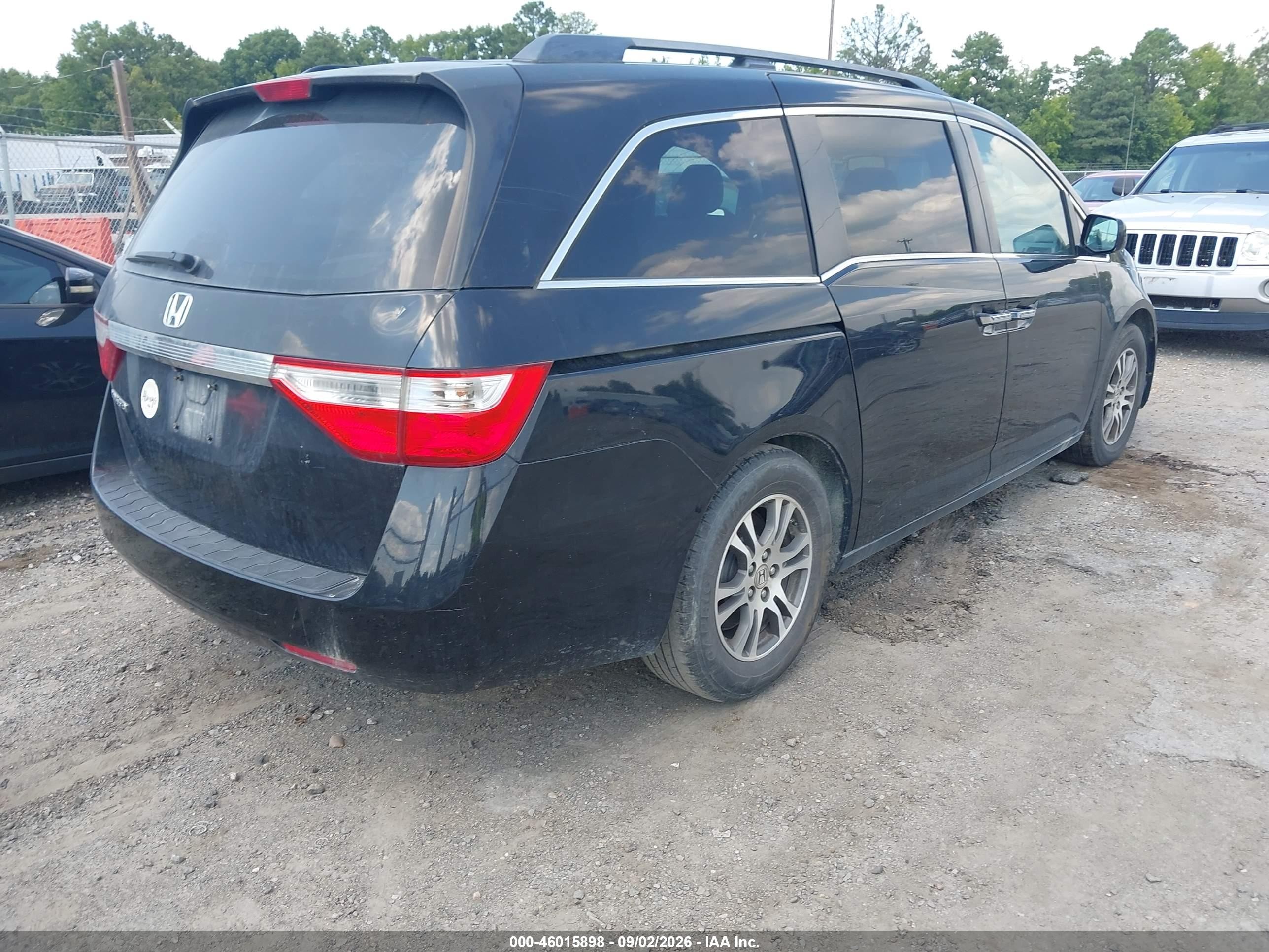 2011 Honda Odyssey Ex-l Черный vin: 5FNRL5H63BB028898