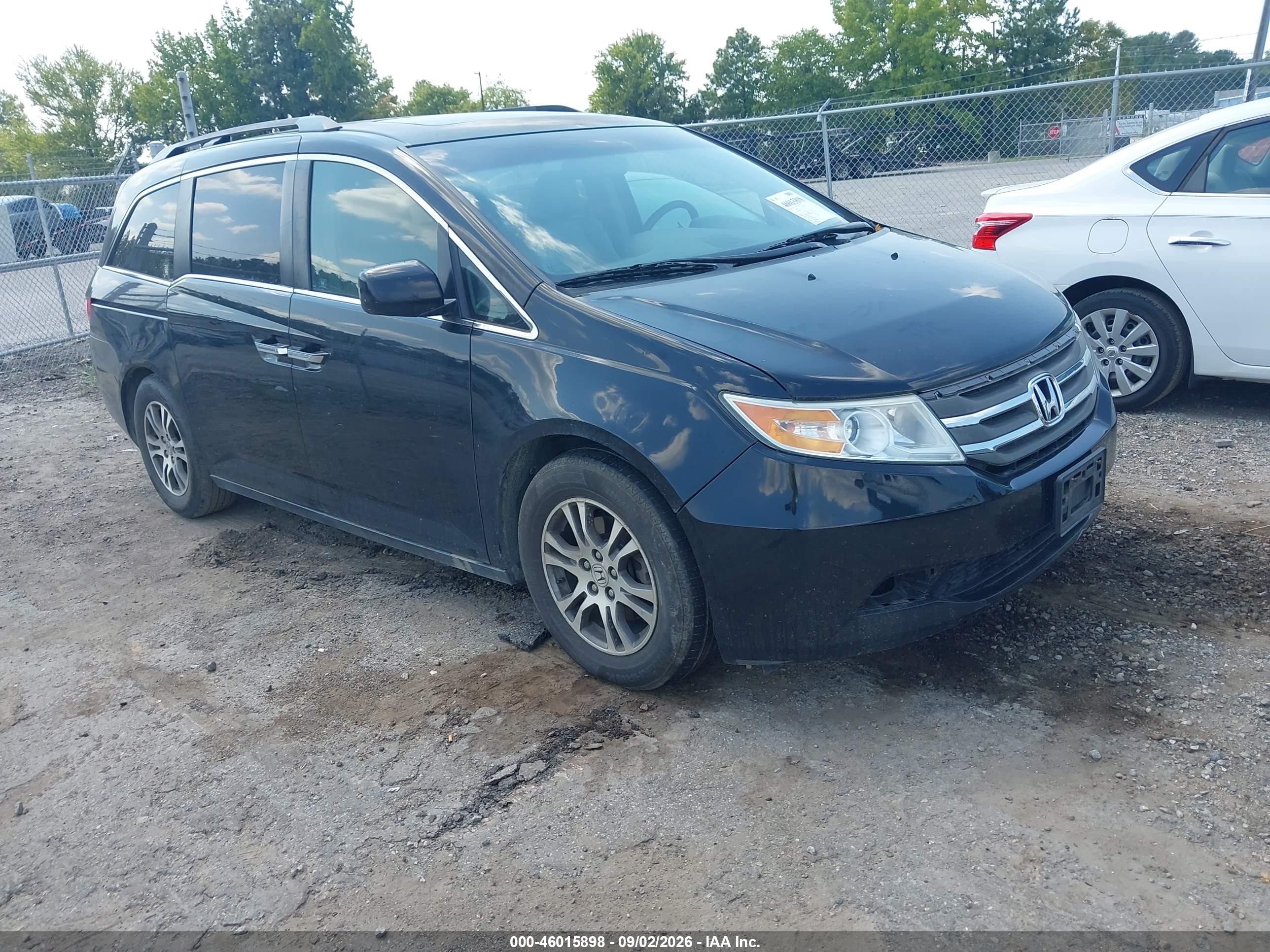 2011 Honda Odyssey Ex-l Black vin: 5FNRL5H63BB028898