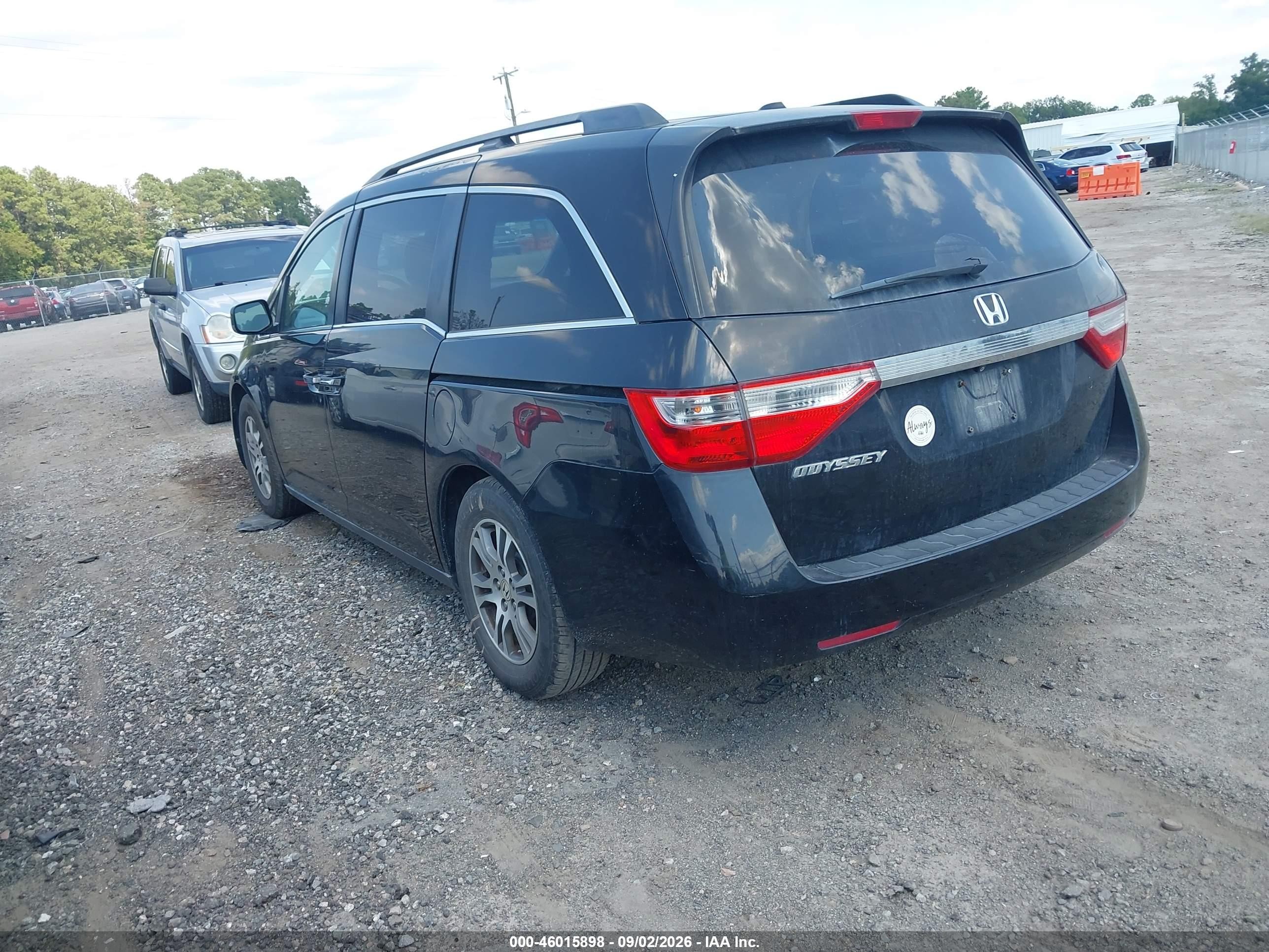 2011 Honda Odyssey Ex-l Черный vin: 5FNRL5H63BB028898