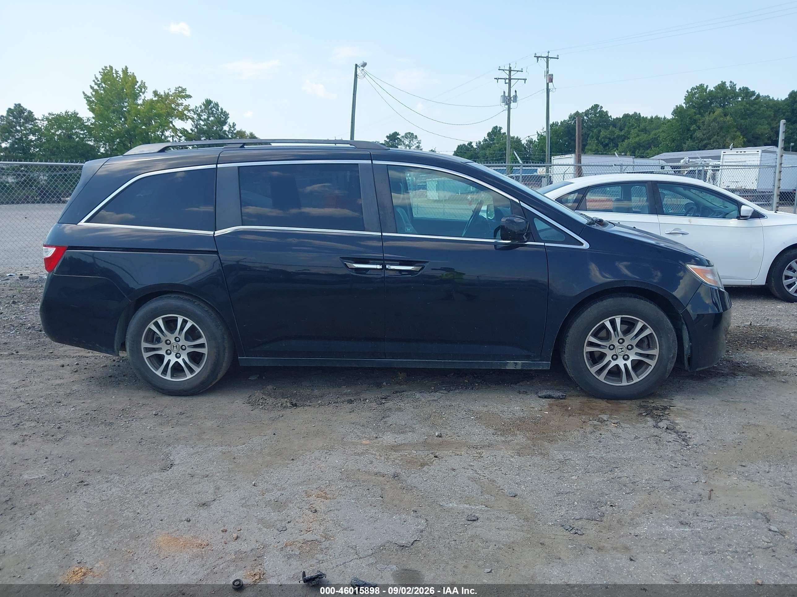 2011 Honda Odyssey Ex-l Черный vin: 5FNRL5H63BB028898