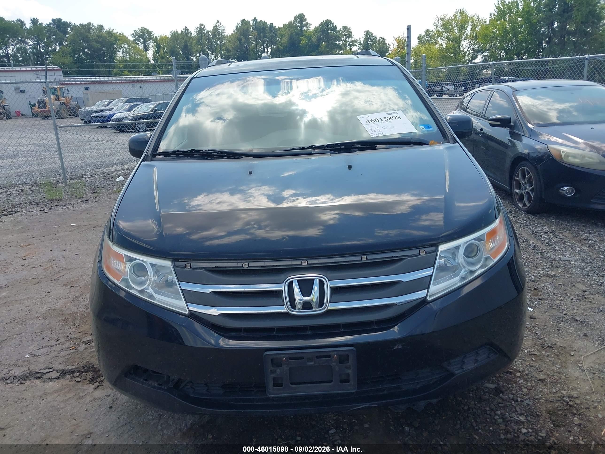 2011 Honda Odyssey Ex-l Черный vin: 5FNRL5H63BB028898
