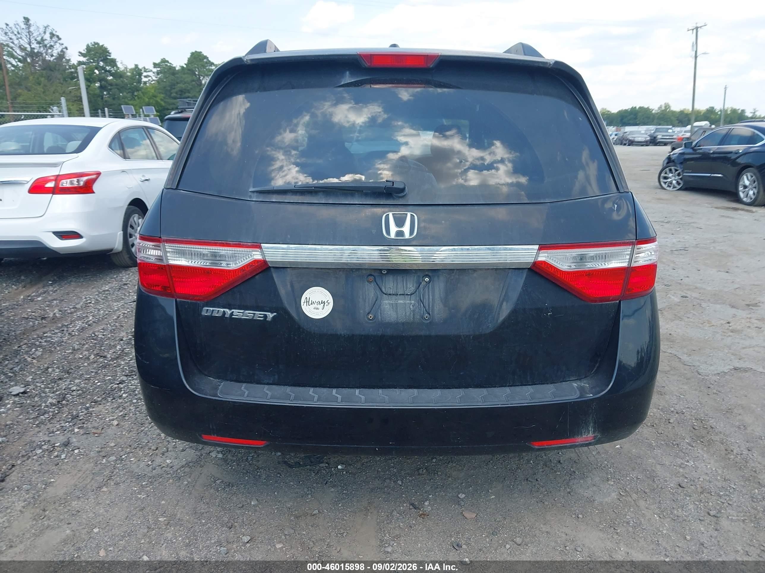 2011 Honda Odyssey Ex-l Черный vin: 5FNRL5H63BB028898
