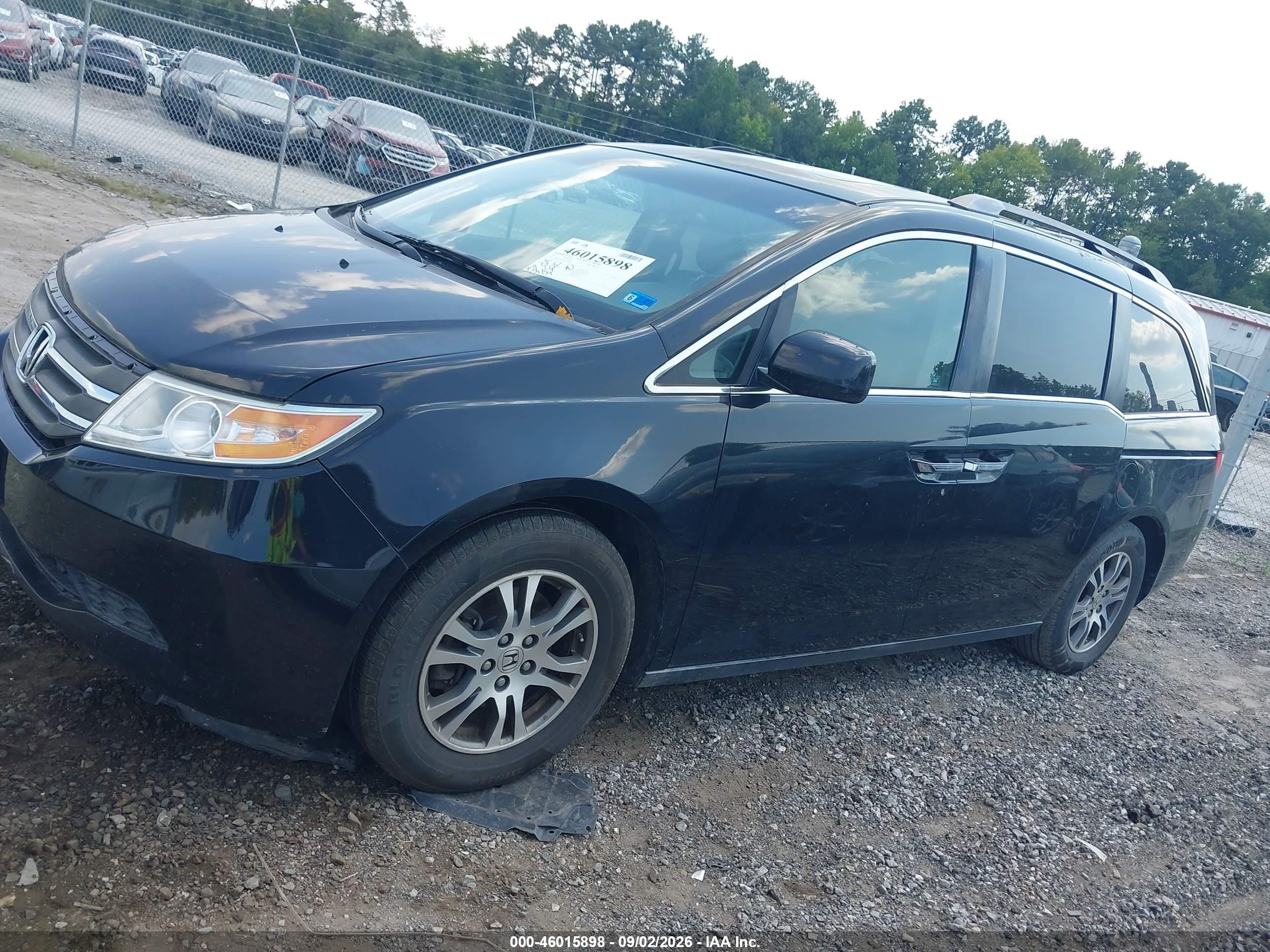 2011 Honda Odyssey Ex-l Черный vin: 5FNRL5H63BB028898