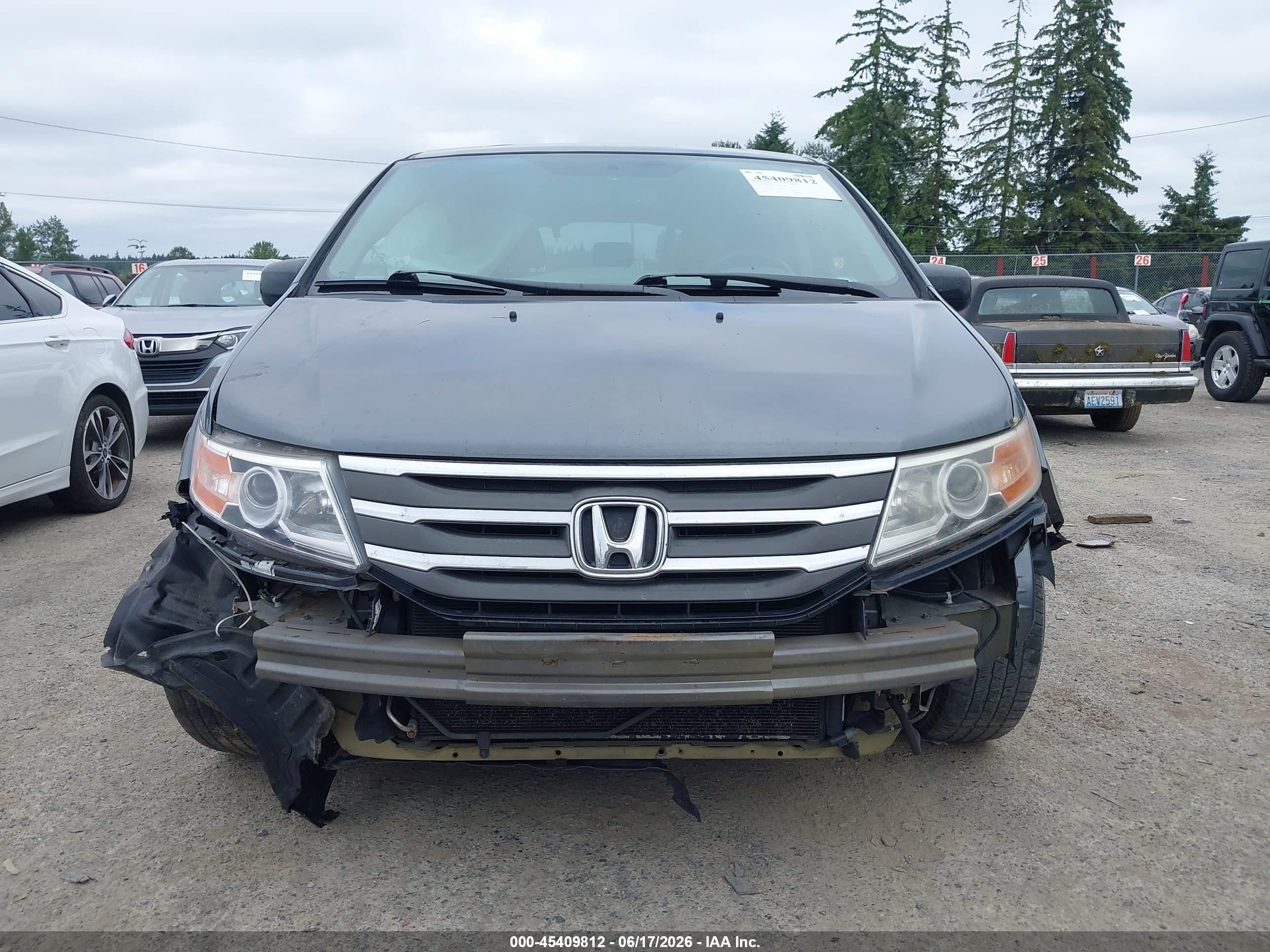 2011 Honda Odyssey Ex-l Gray vin: 5FNRL5H63BB031607