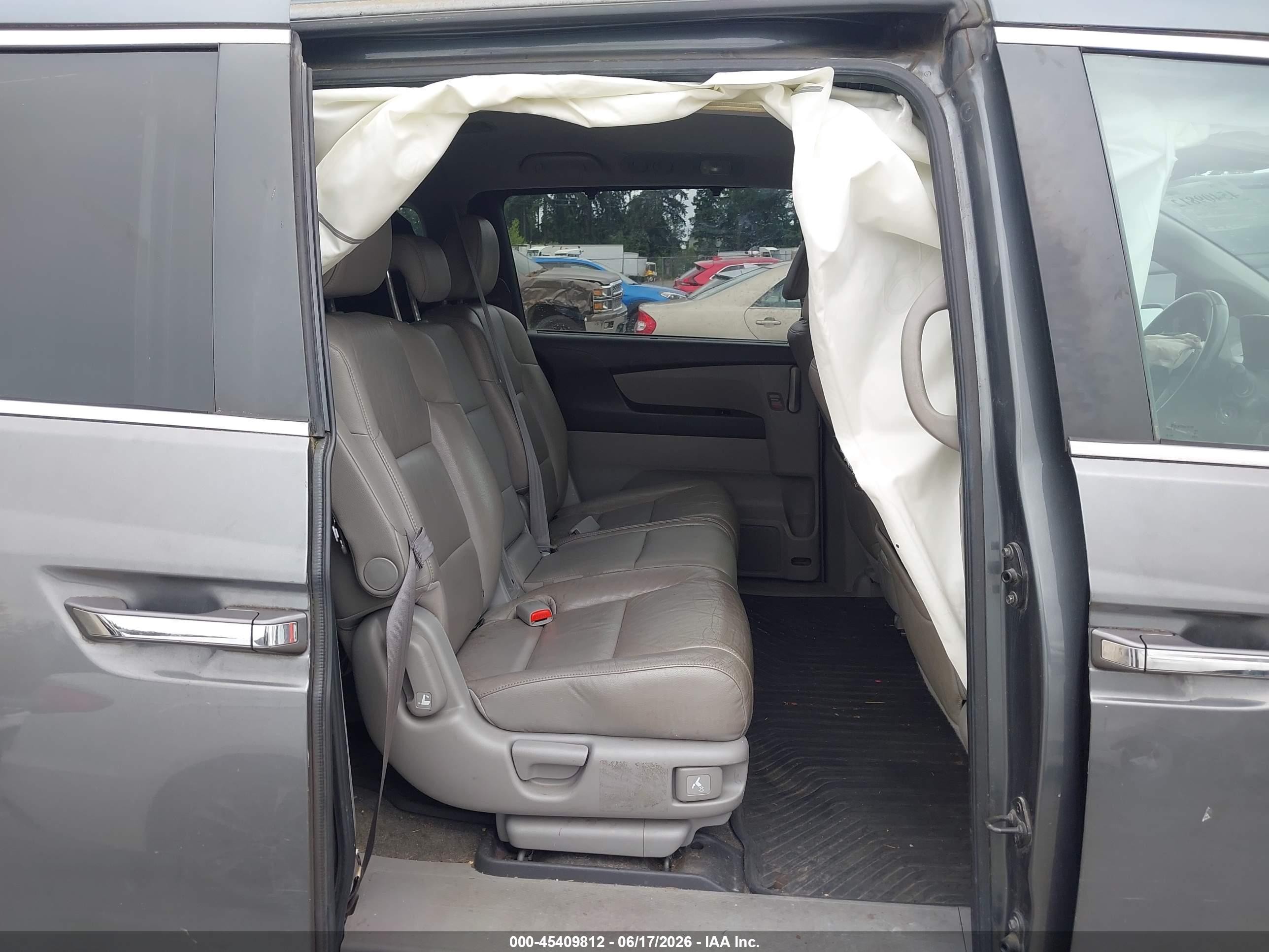 2011 Honda Odyssey Ex-l Gray vin: 5FNRL5H63BB031607