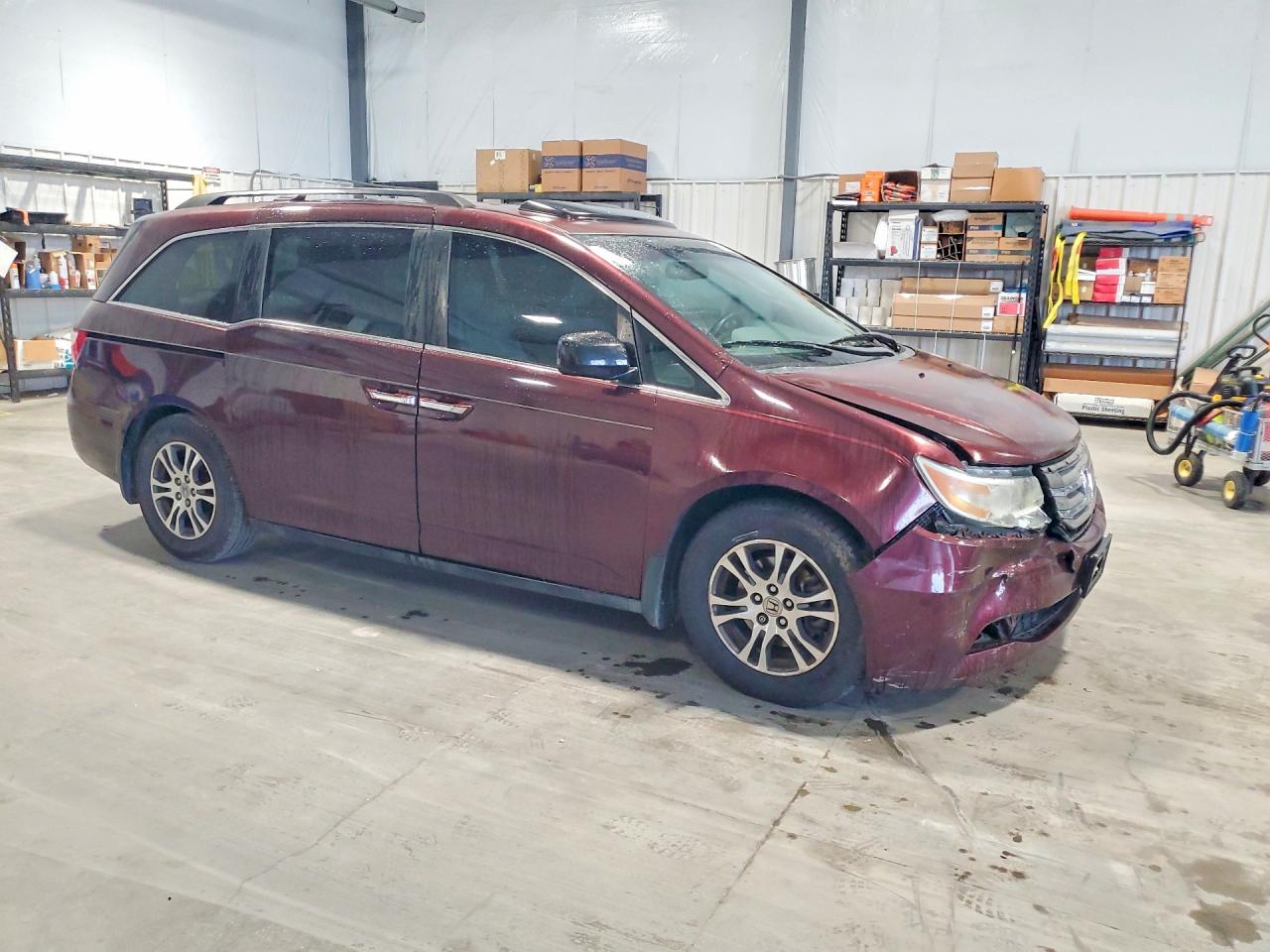 2011 Honda Odyssey Exl Burgundy vin: 5FNRL5H63BB031994