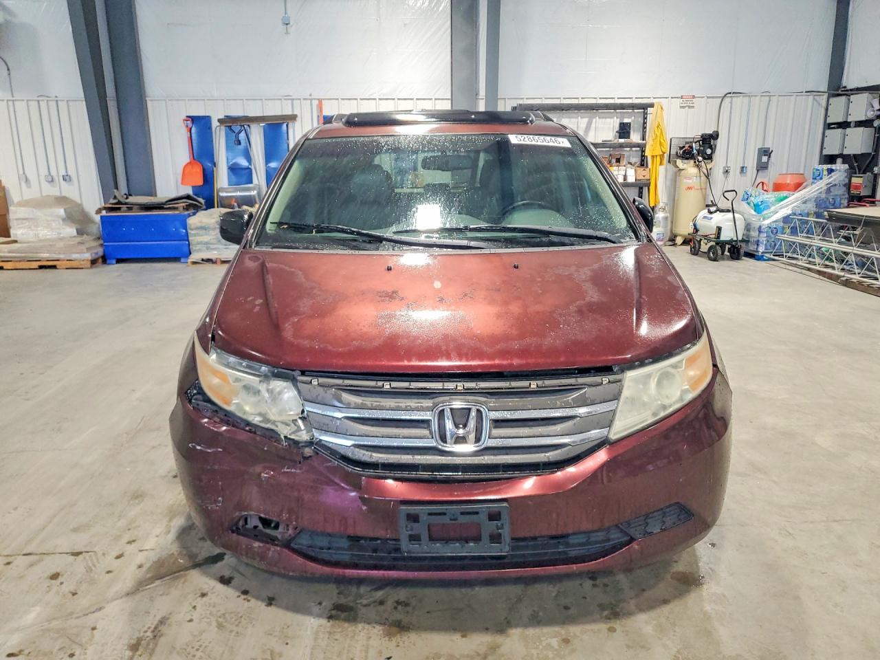2011 Honda Odyssey Exl Burgundy vin: 5FNRL5H63BB031994