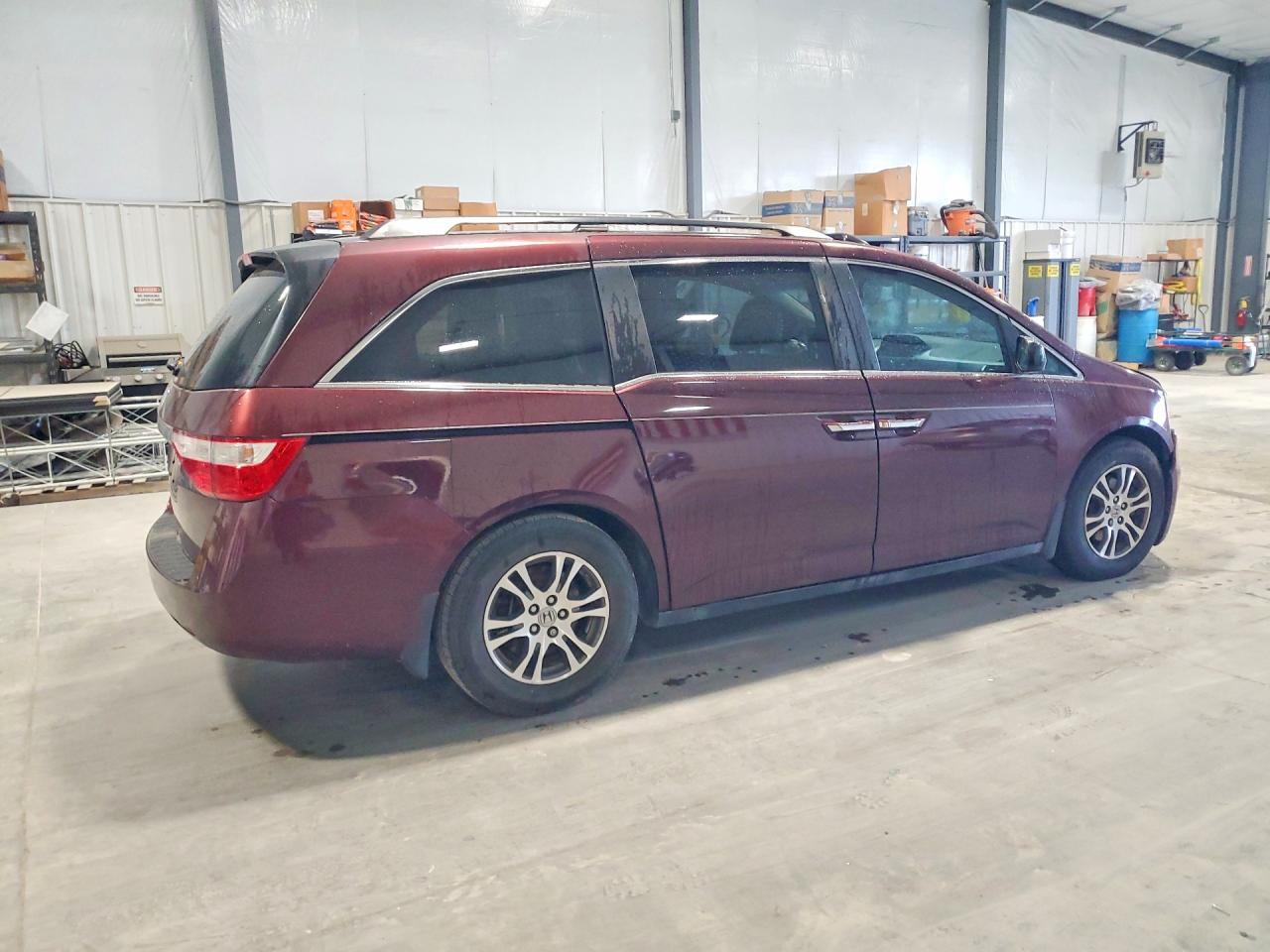 2011 Honda Odyssey Exl Burgundy vin: 5FNRL5H63BB031994